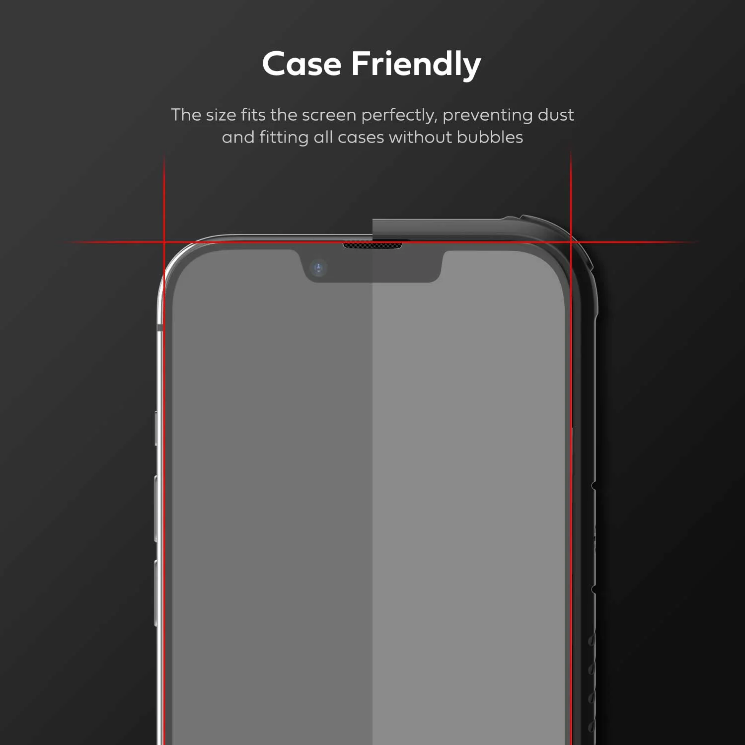Tough On iPhone 13 Pro Tempered Glass Screen Protector 2 Pack w/ Installation Kit - Image 3