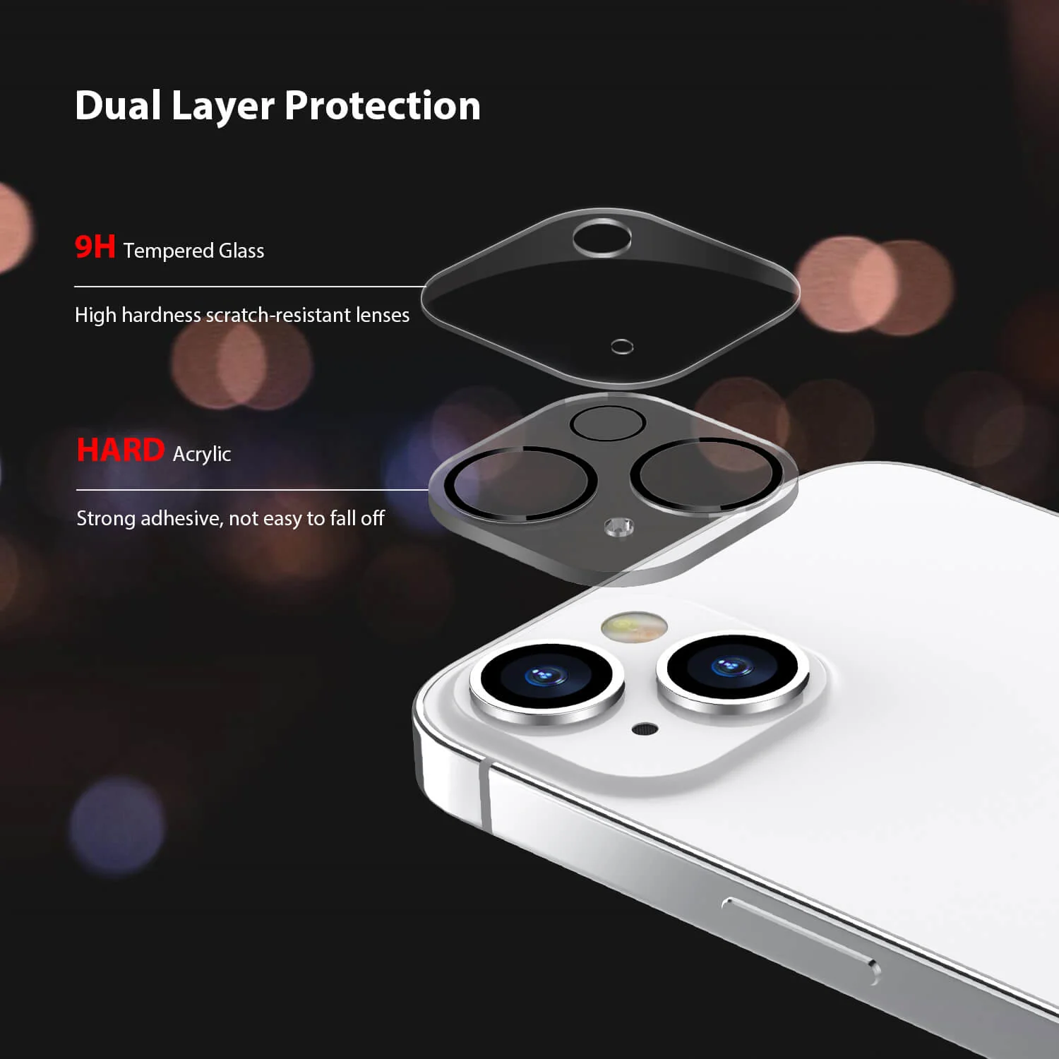 Tough On iPhone 13 Rear Camera Protector Tempered Glass - Image 2