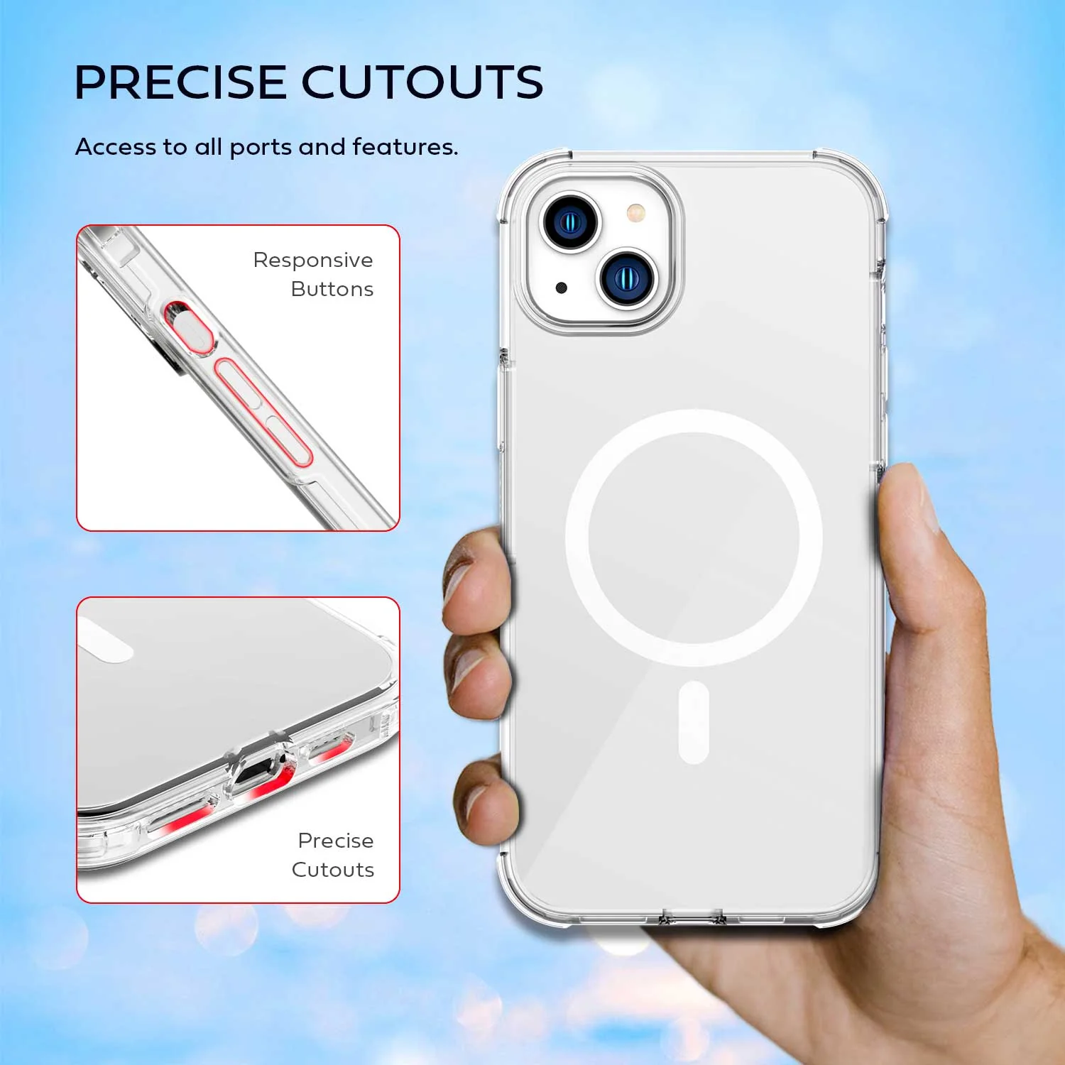 Tough On iPhone 14 Plus Clear Case with Magsafe - Image 7