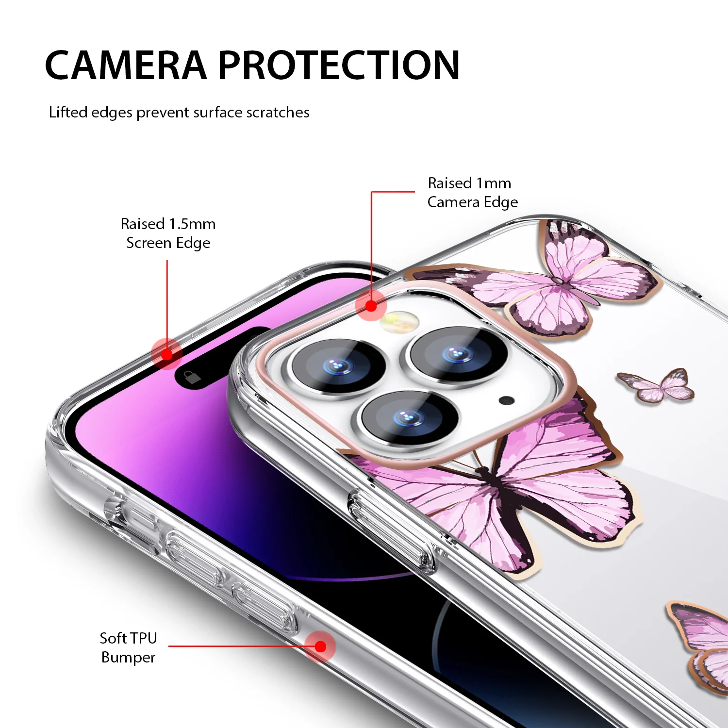 Tough On iPhone 14 Pro Case Butterfly Classic - Image 2