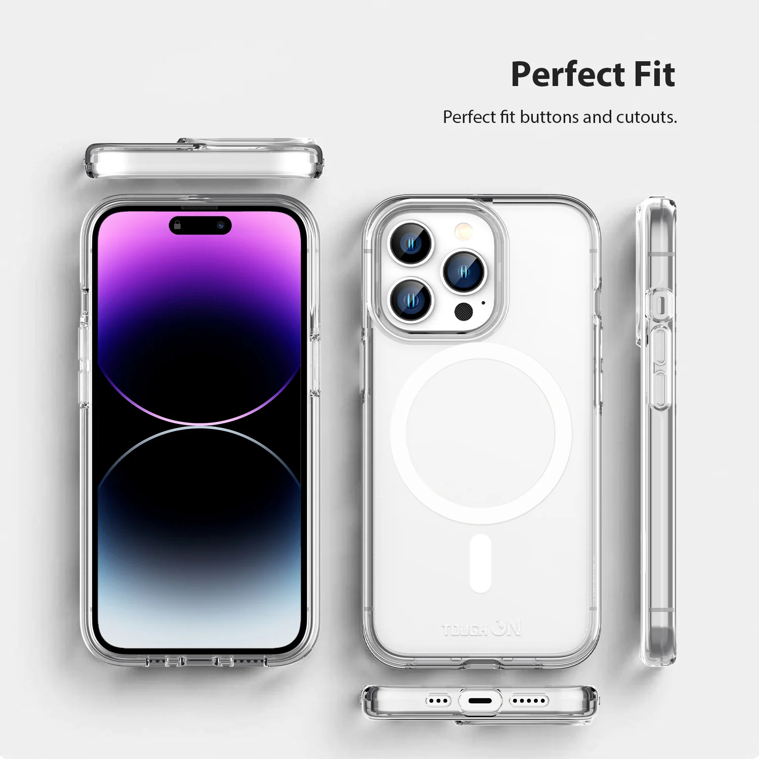 Tough On iPhone 14 Pro Case Clear with Magsafe - Image 2