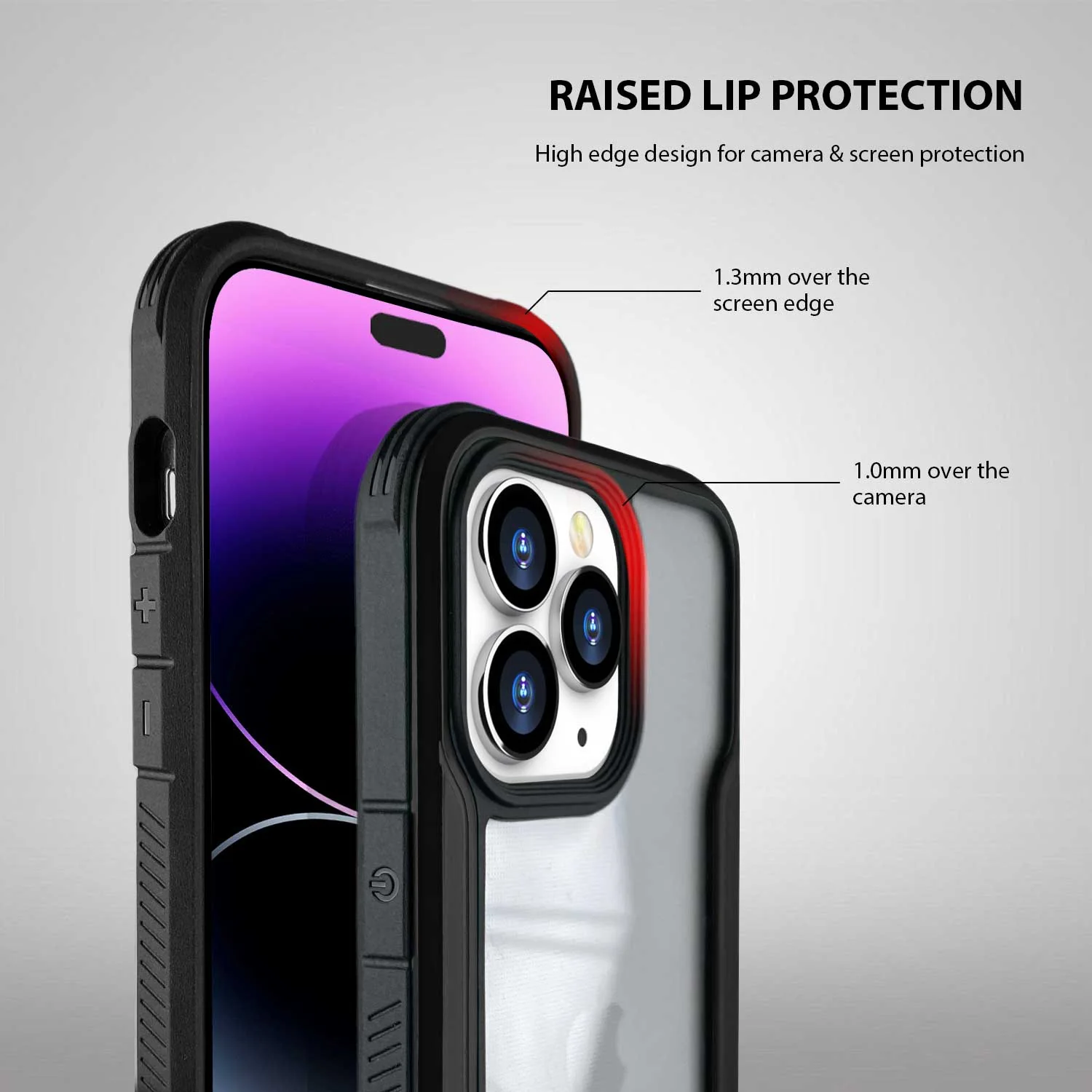 Tough On iPhone 14 Pro Max Case Iron Shield Black - Image 2
