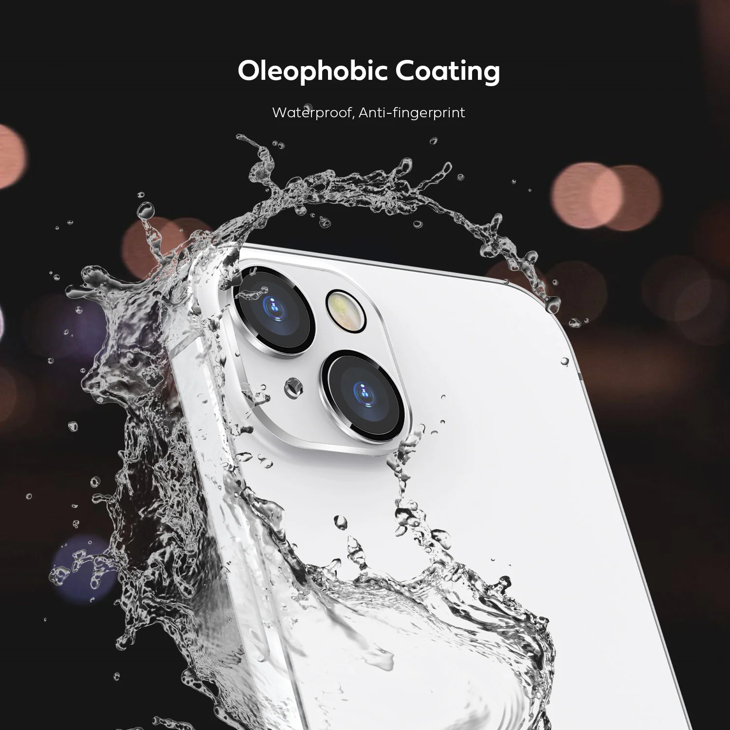 Tough On iPhone 14 Rear Camera Protector Tempered Glass Black - Image 4