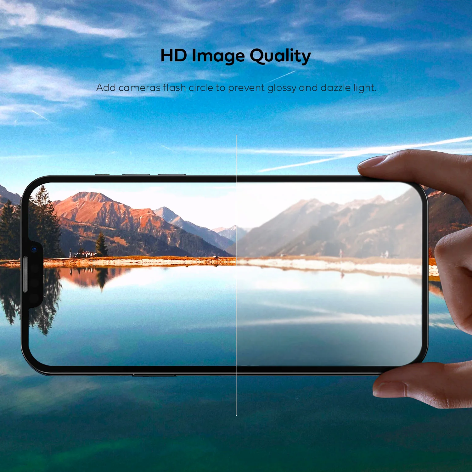 Tough On iPhone 14 Rear Camera Protector Tempered Glass Black - Image 5
