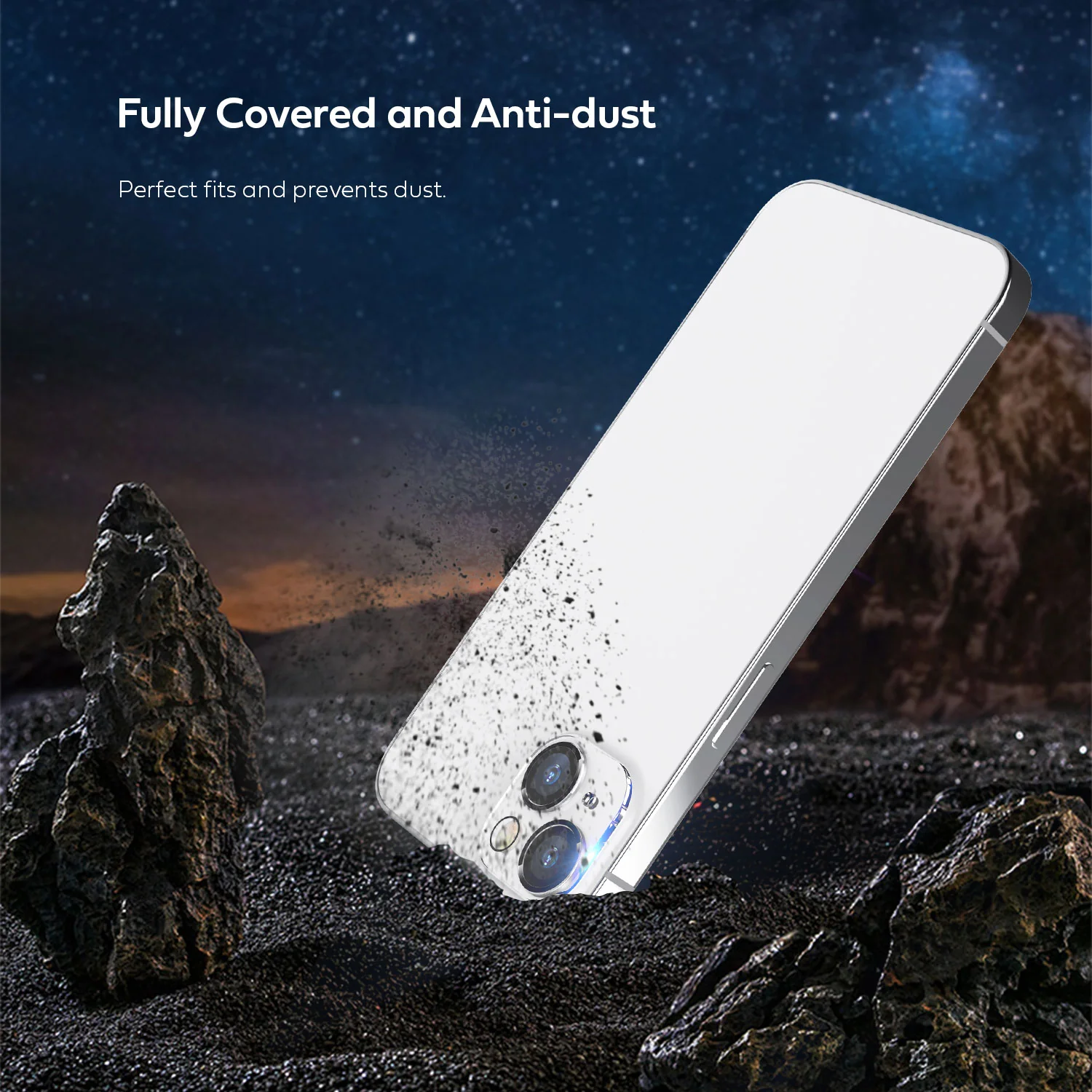 Tough On iPhone 14 Rear Camera Protector Tempered Glass Black - Image 6