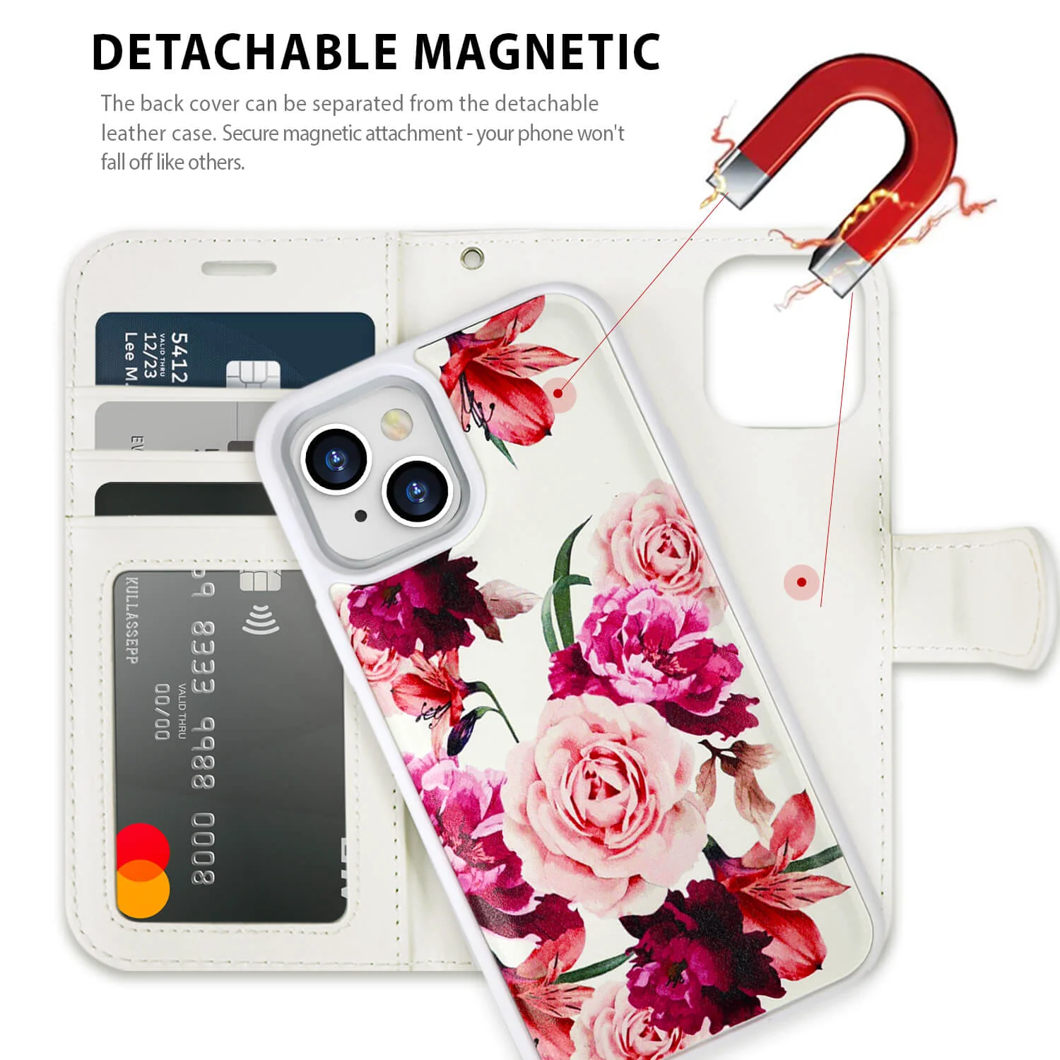 Tough On iPhone 16e / iPhone 15 Case Magnetic Detachable Leather - Image 23