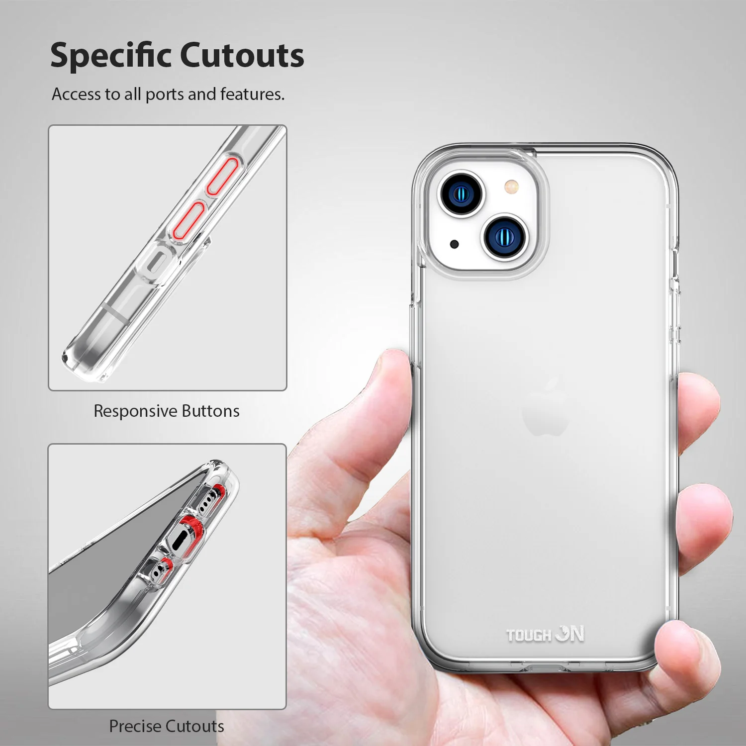 Tough On iPhone 15 Plus Case Clear - Image 7