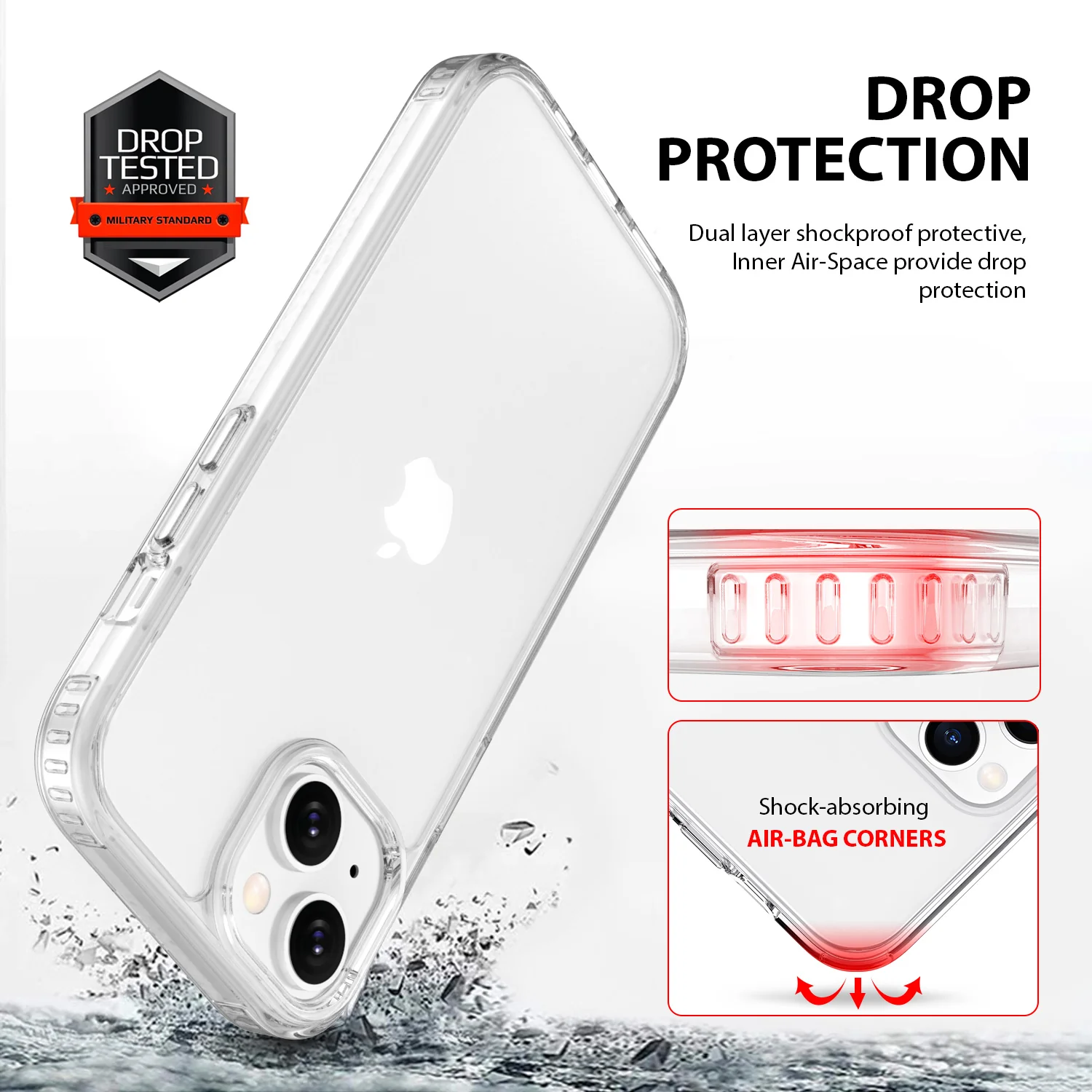 Tough On iPhone 15 Plus Case Clear Air - Image 2