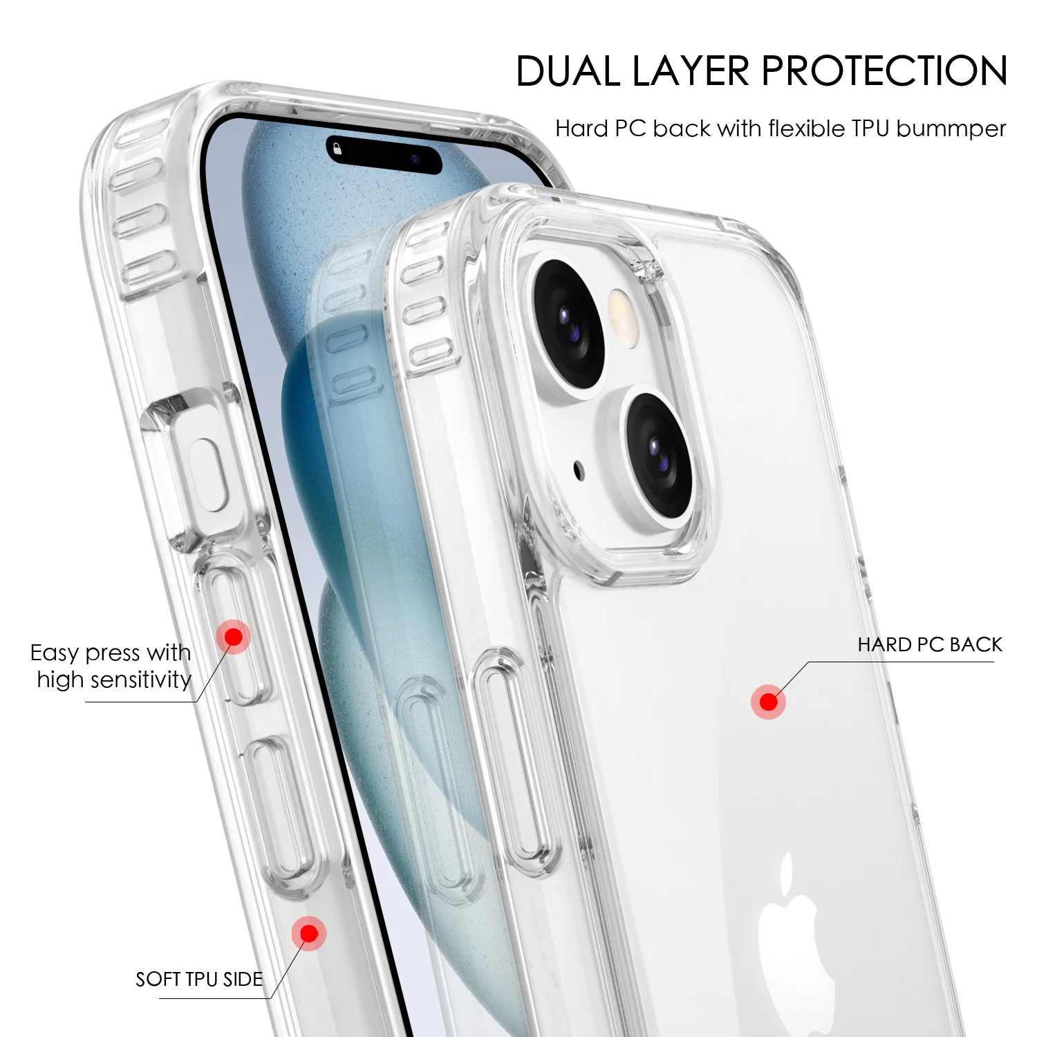 Tough On iPhone 15 Plus Case Clear Air - Image 5