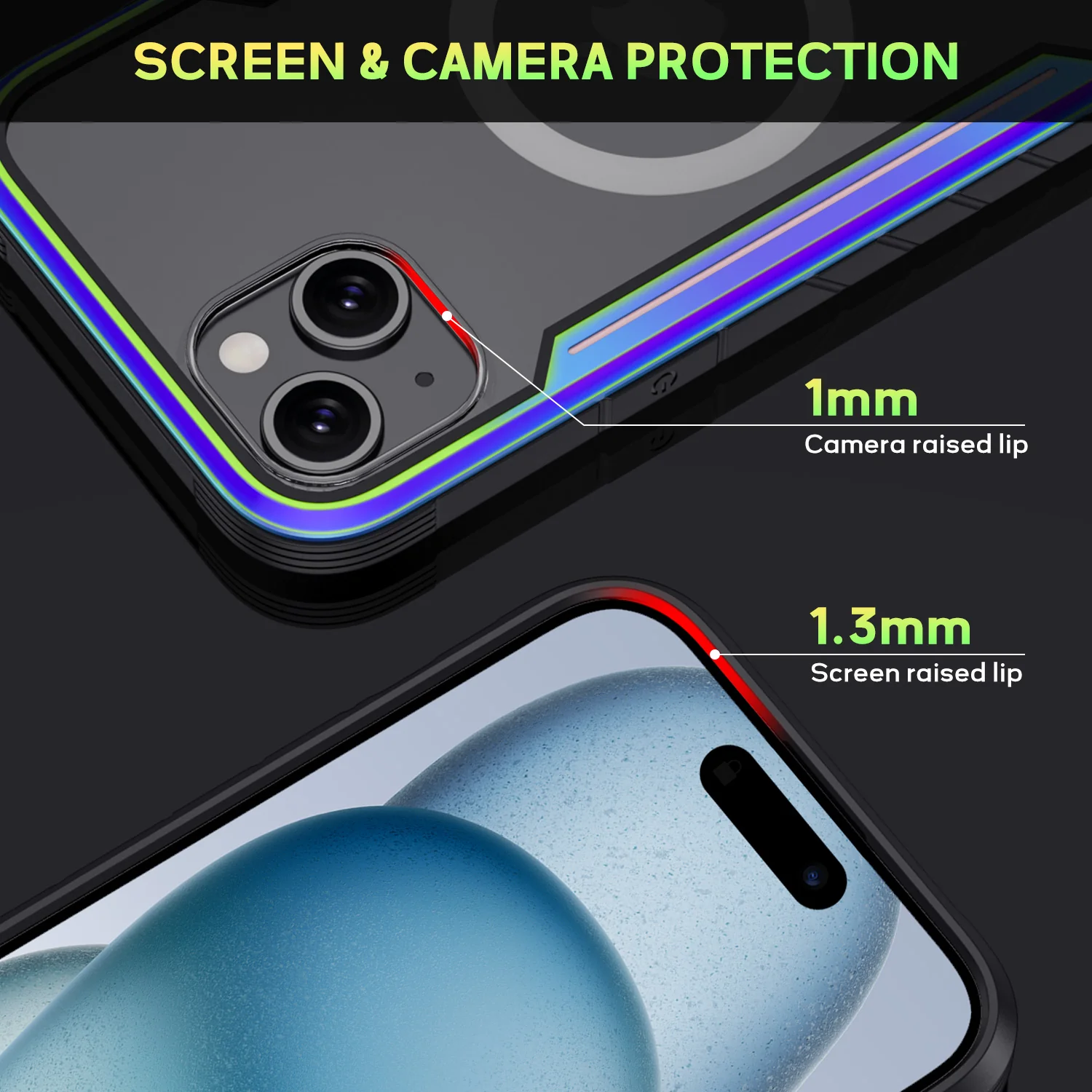 Tough On iPhone 15 Plus Case Iron Shield with MagSafe - Image 12