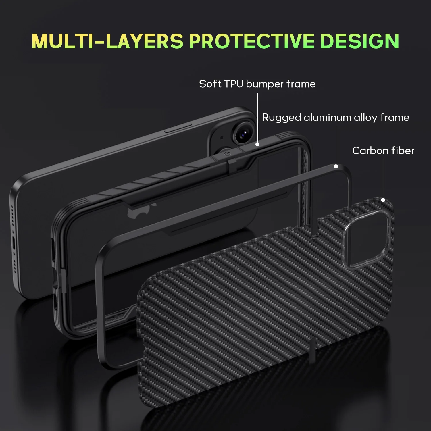 Tough On iPhone 15 Plus Case Iron Shield with MagSafe - Image 21