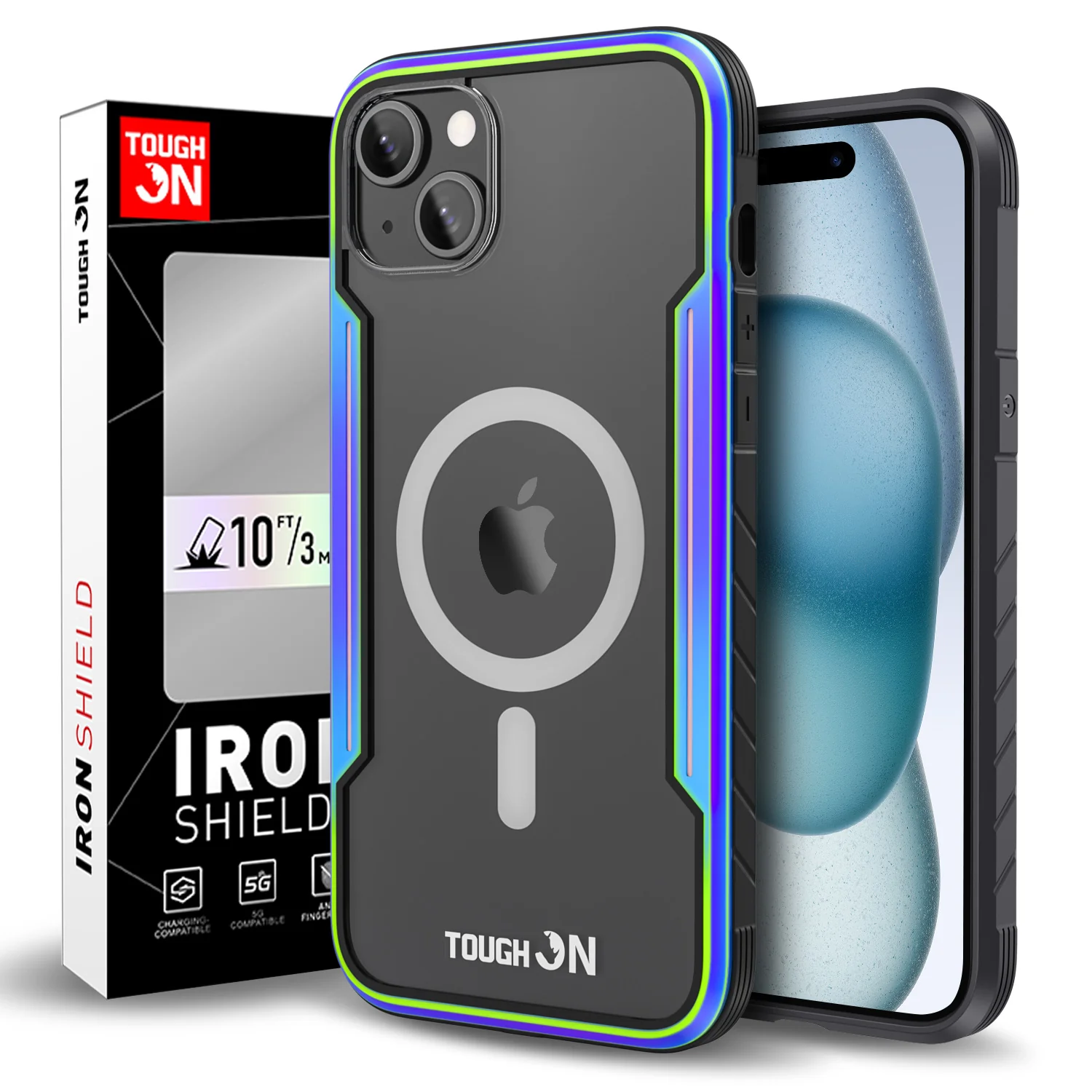 Tough On iPhone 15 Plus Case Iron Shield with MagSafe - Image 8