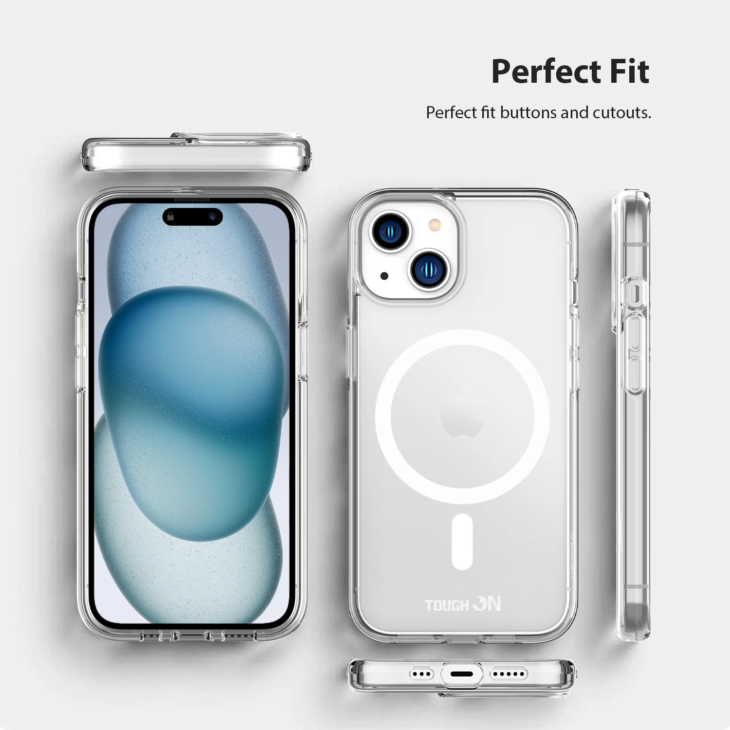 Tough On iPhone 15 Plus Clear Case with Magsafe - Image 4
