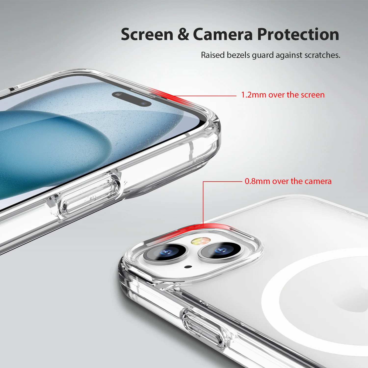 Tough On iPhone 15 Plus Clear Case with Magsafe - Image 5