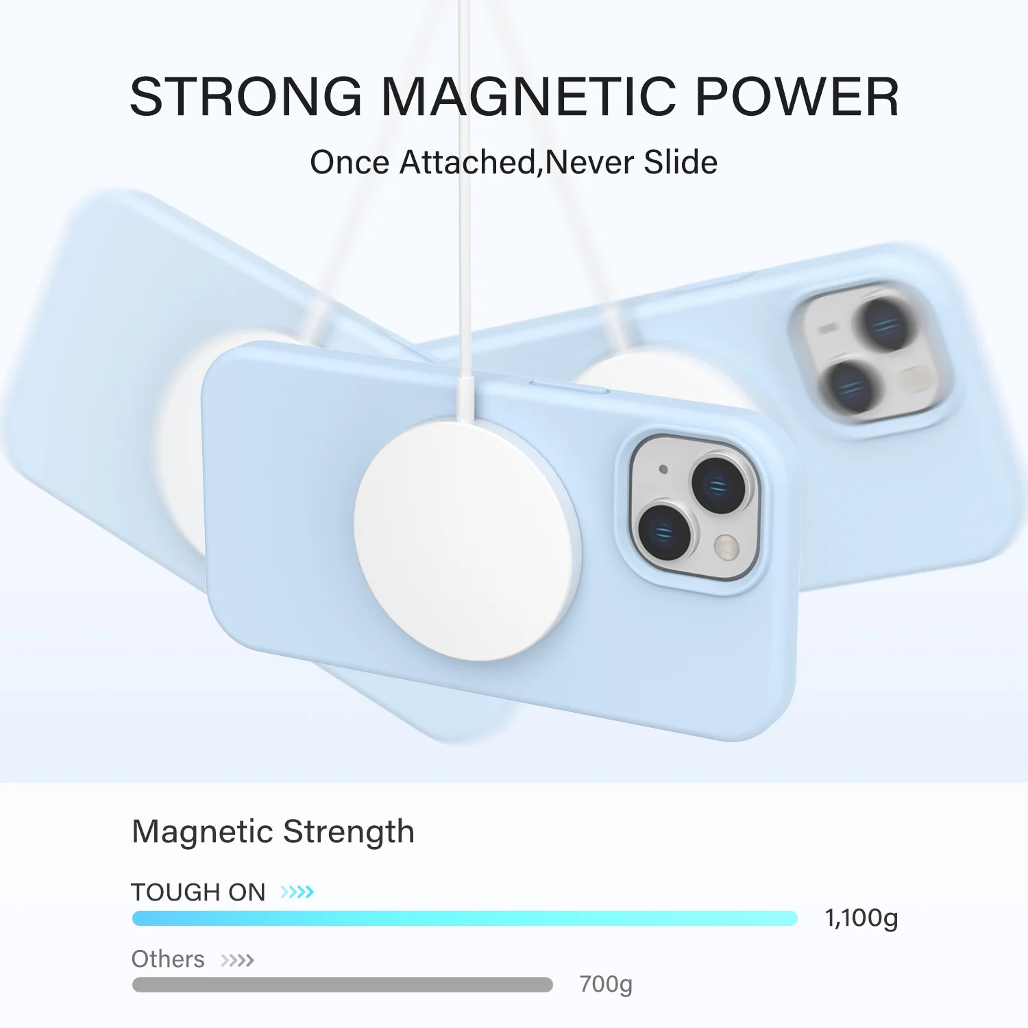 Tough On iPhone 15 Plus Strong Liquid Silicone Case with Magsafe - Image 12