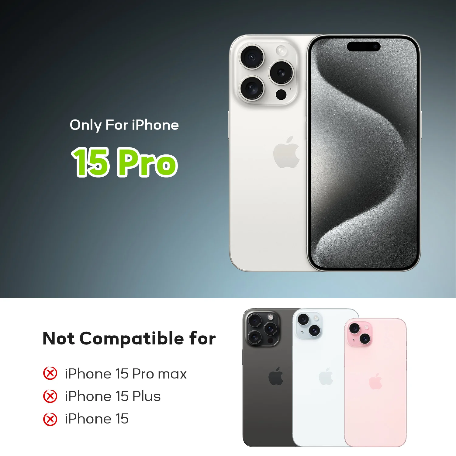 Tough On iPhone 15 Pro Case Clear Air - Image 2