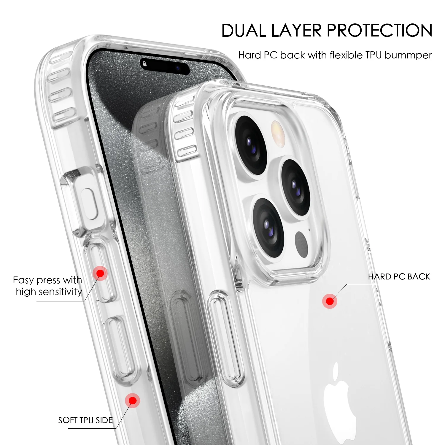 Tough On iPhone 15 Pro Case Clear Air - Image 5