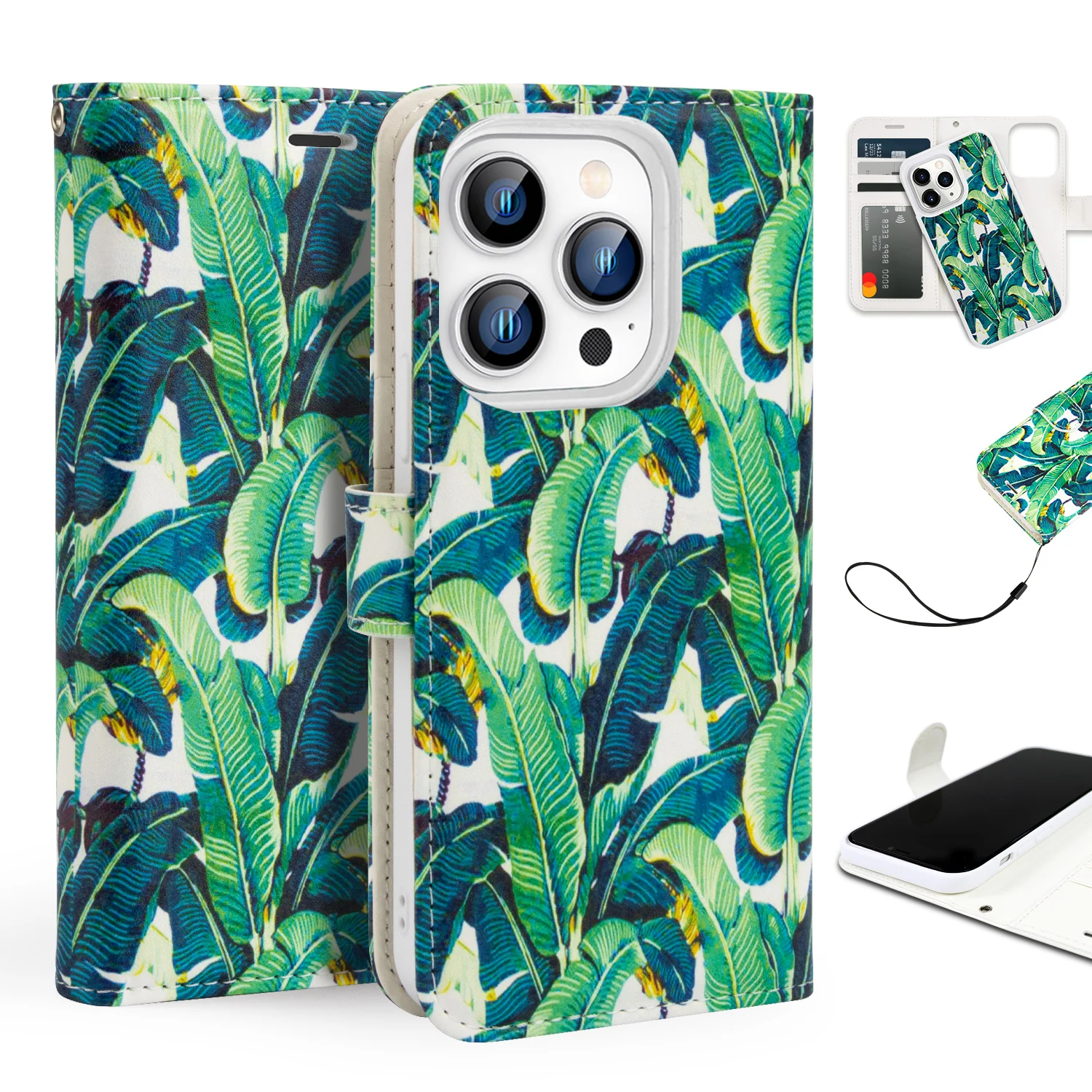 Tough On iPhone 15 Pro Case Magnetic Detachable Leather - Image 11