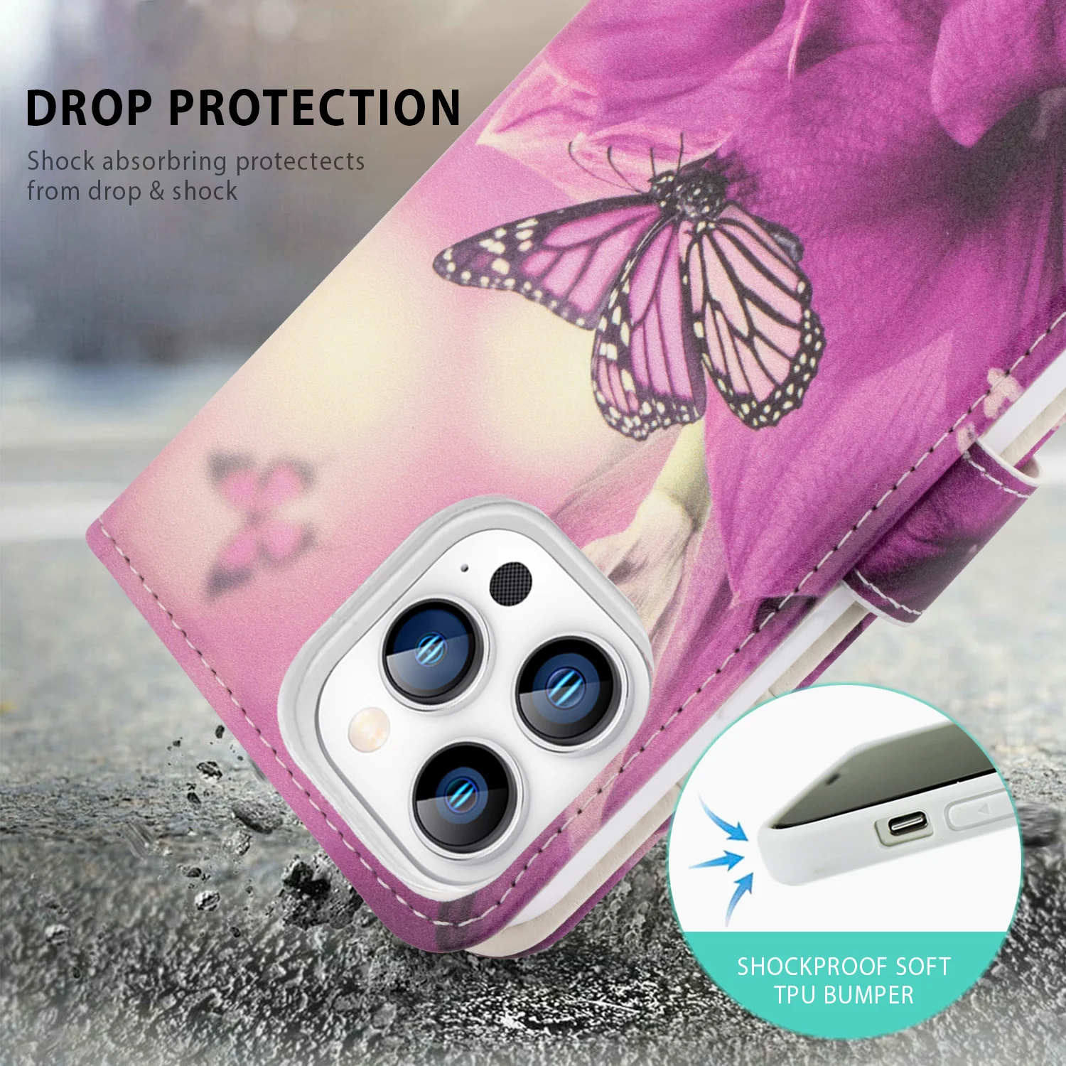 Tough On iPhone 15 Pro Case Magnetic Detachable Leather - Image 25