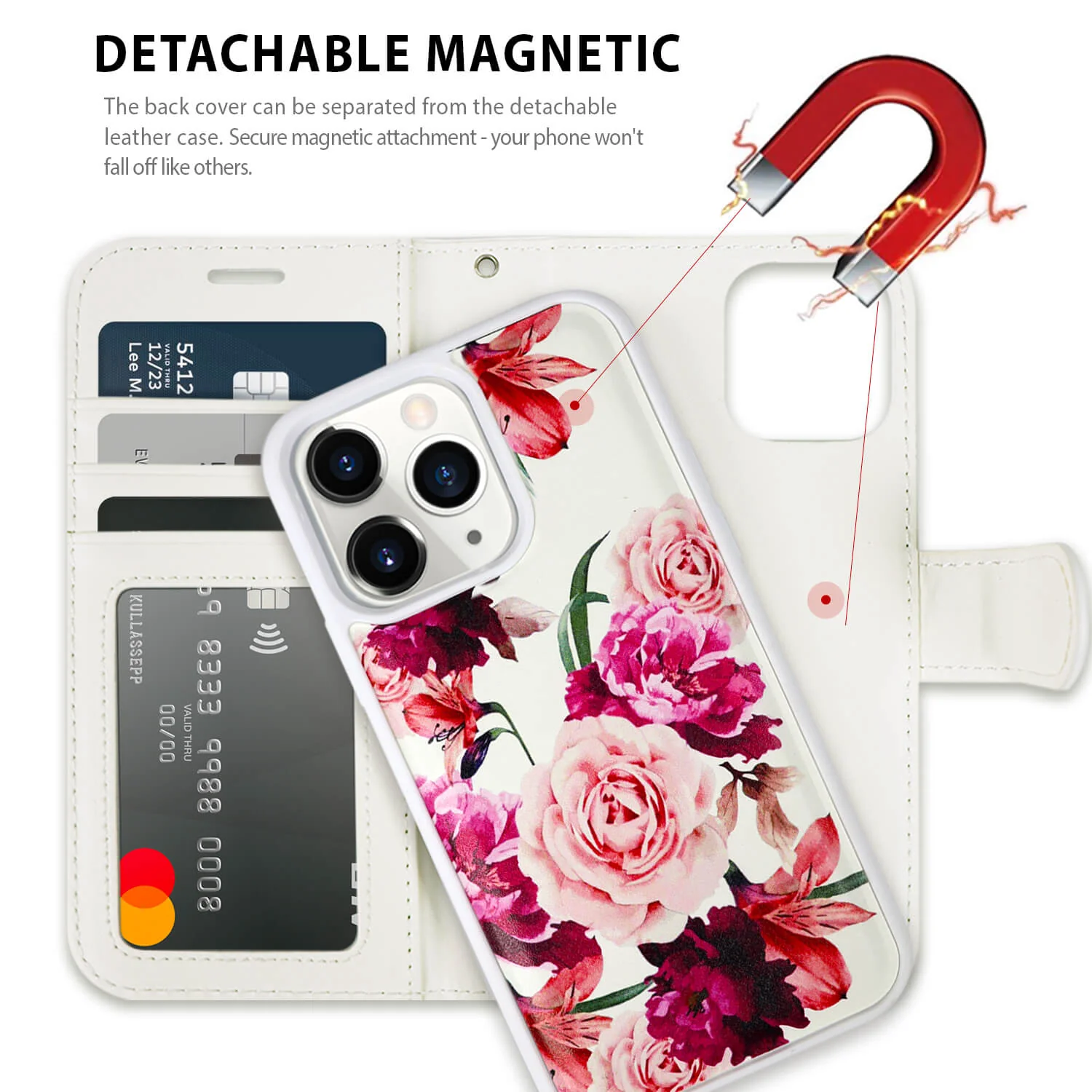 Tough On iPhone 15 Pro Case Magnetic Detachable Leather - Image 31