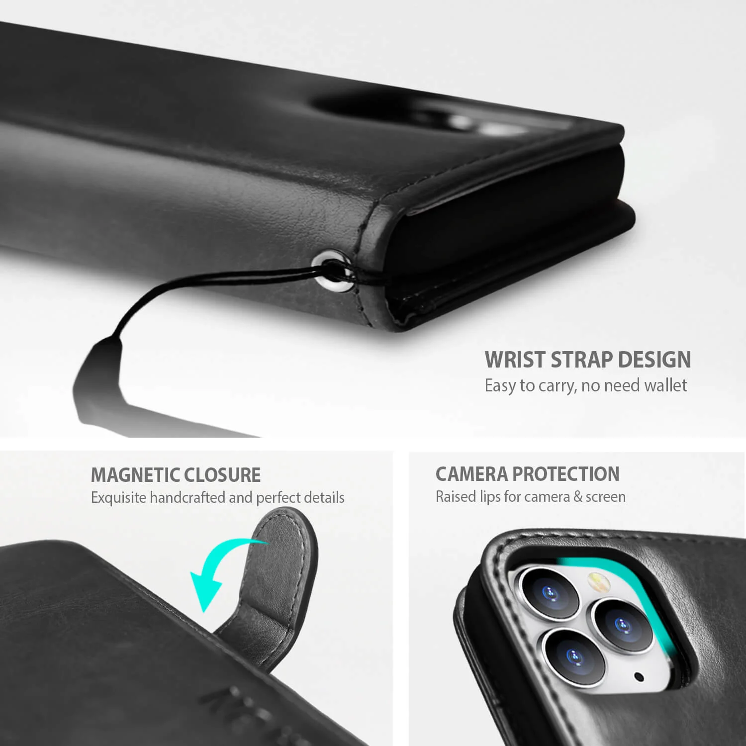 Tough On iPhone 15 Pro Case Magnetic Detachable Leather - Image 7