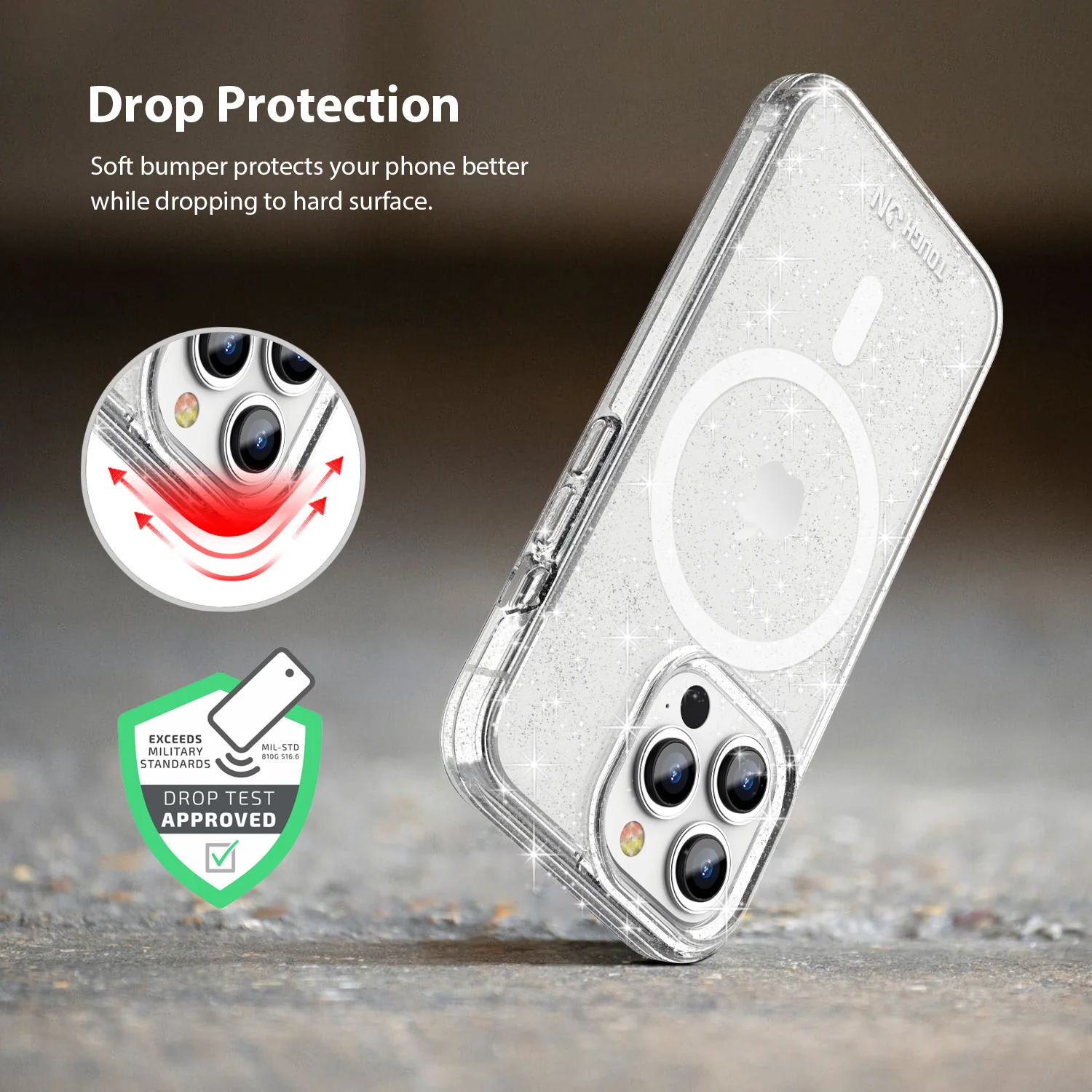 Tough On iPhone 15 Pro Clear Case with MagSafe - Image 15