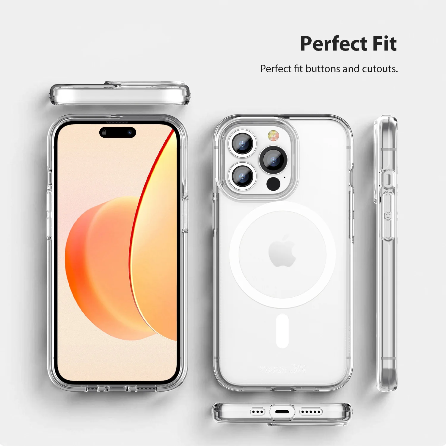 Tough On iPhone 15 Pro Clear Case with MagSafe - Image 23