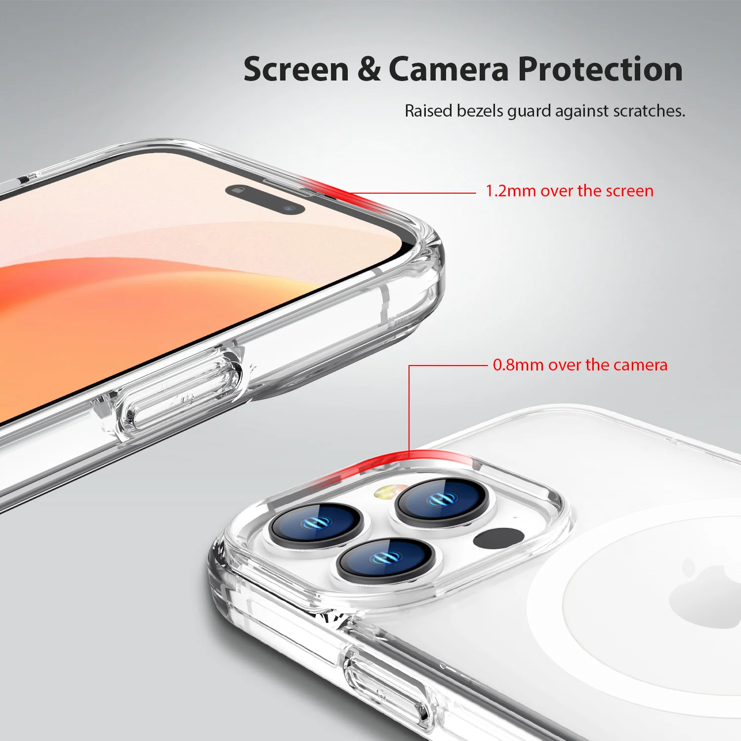 Tough On iPhone 15 Pro Clear Case with MagSafe - Image 24