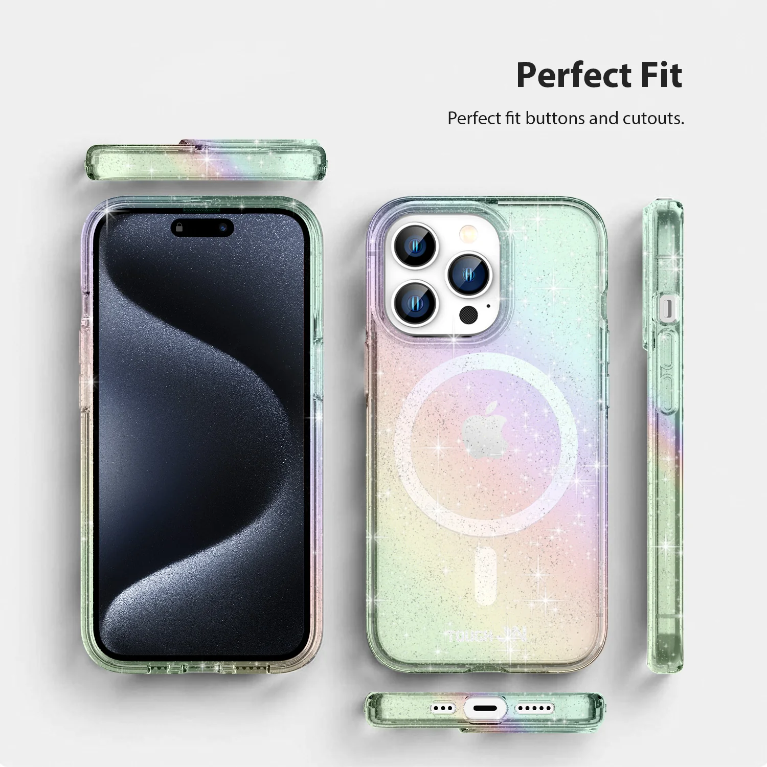 Tough On iPhone 15 Pro Clear Case with MagSafe - Image 3