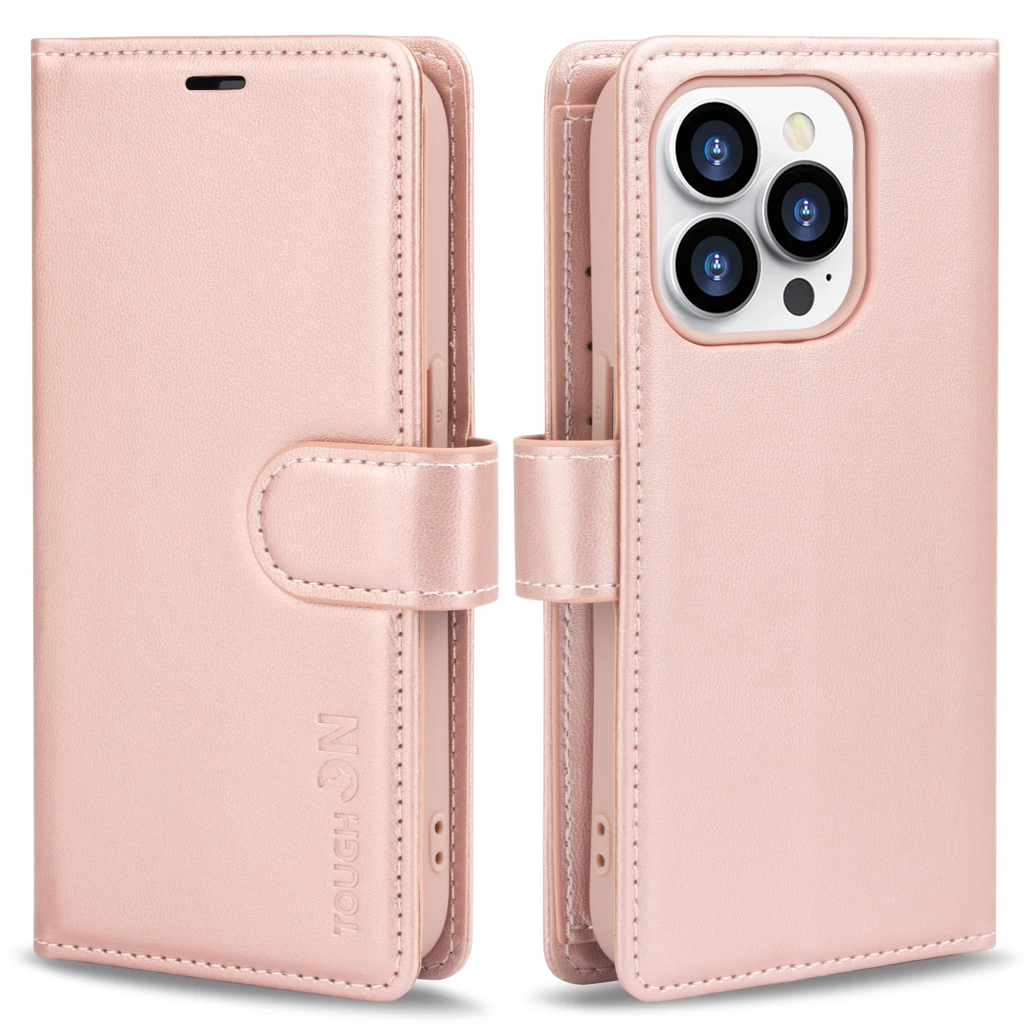 Tough On iPhone 15 Pro Flip Wallet Leather Case - Image 10