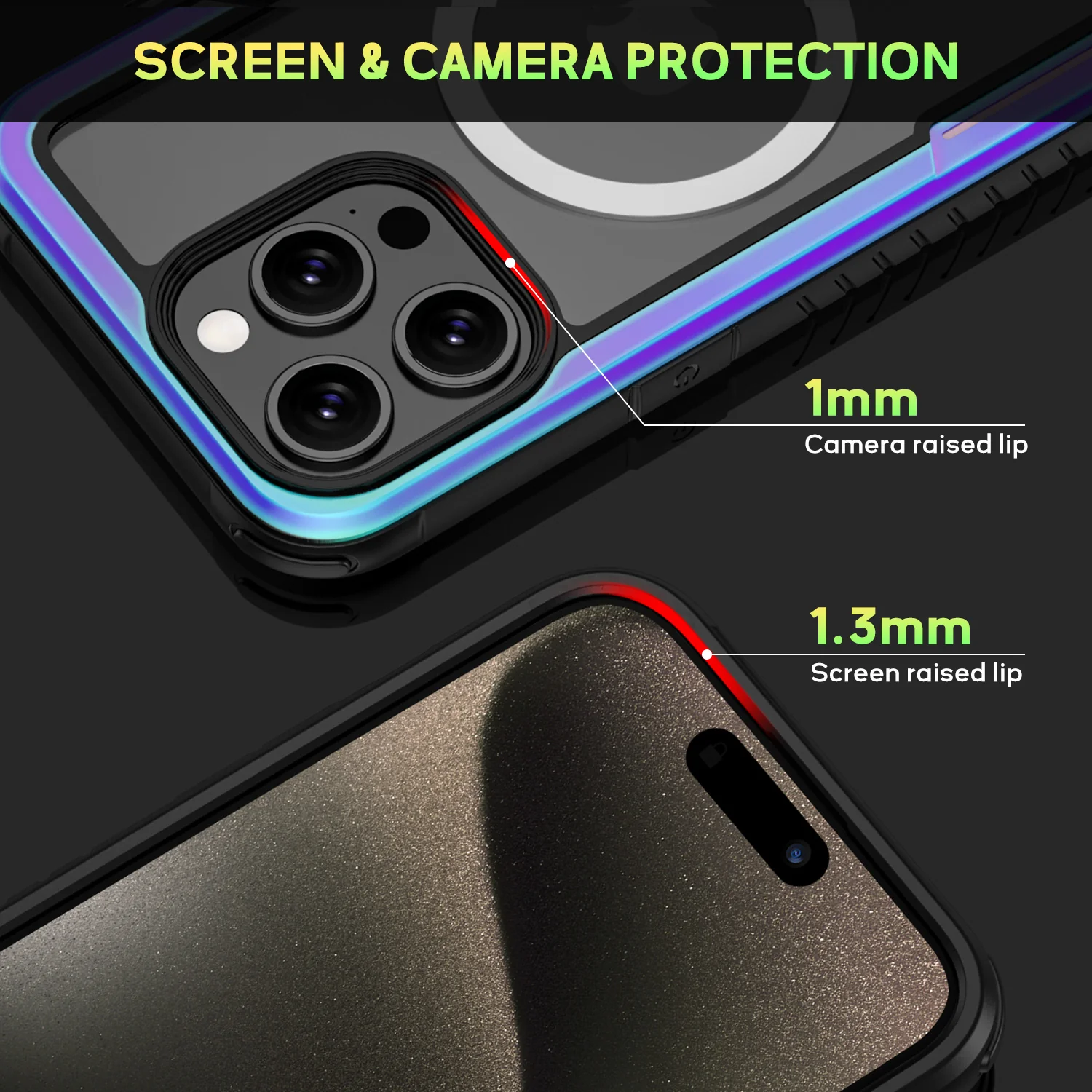 Tough On iPhone 15 Pro Max Case Iron Shield with Magsafe - Image 18