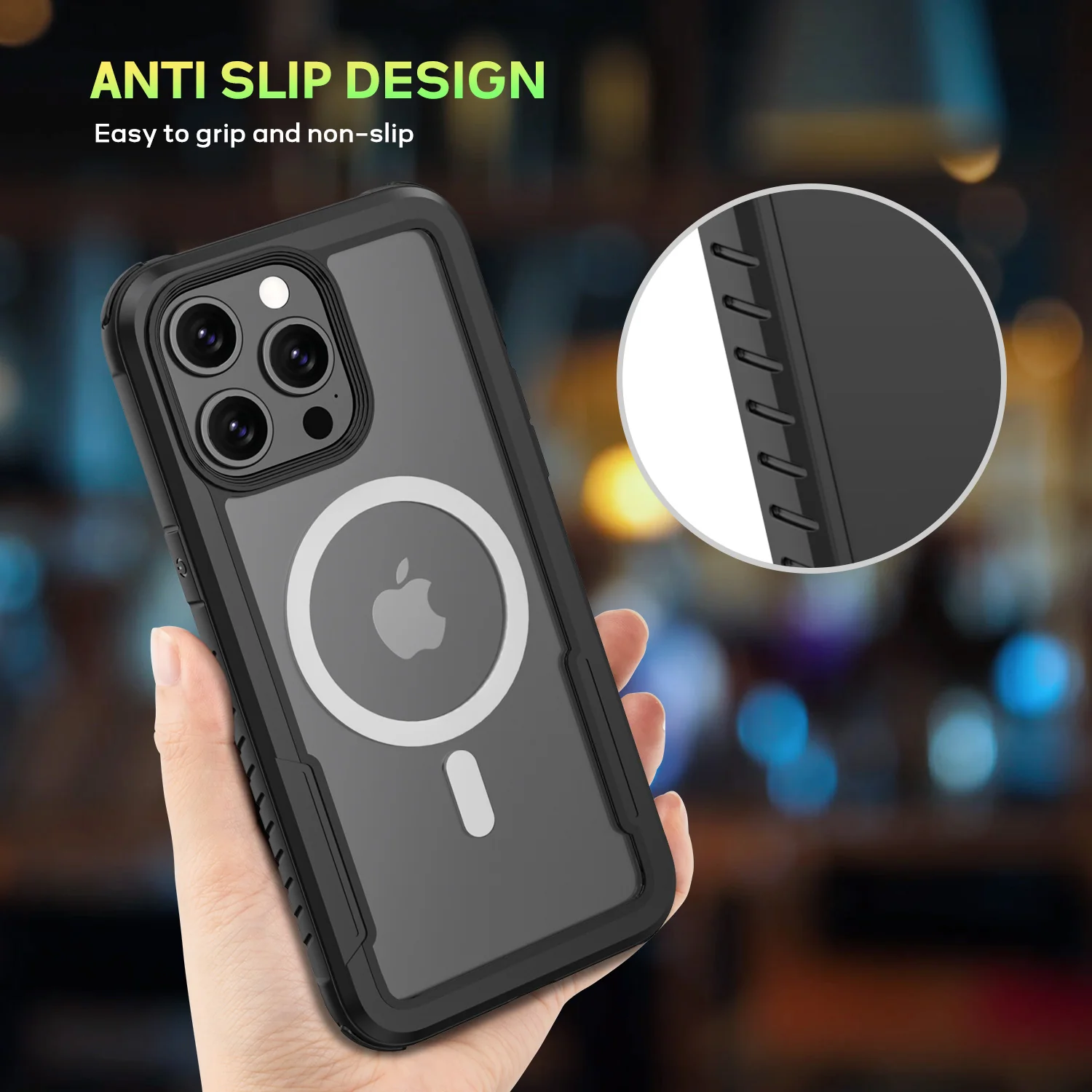 Tough On iPhone 15 Pro Max Case Iron Shield with Magsafe - Image 7