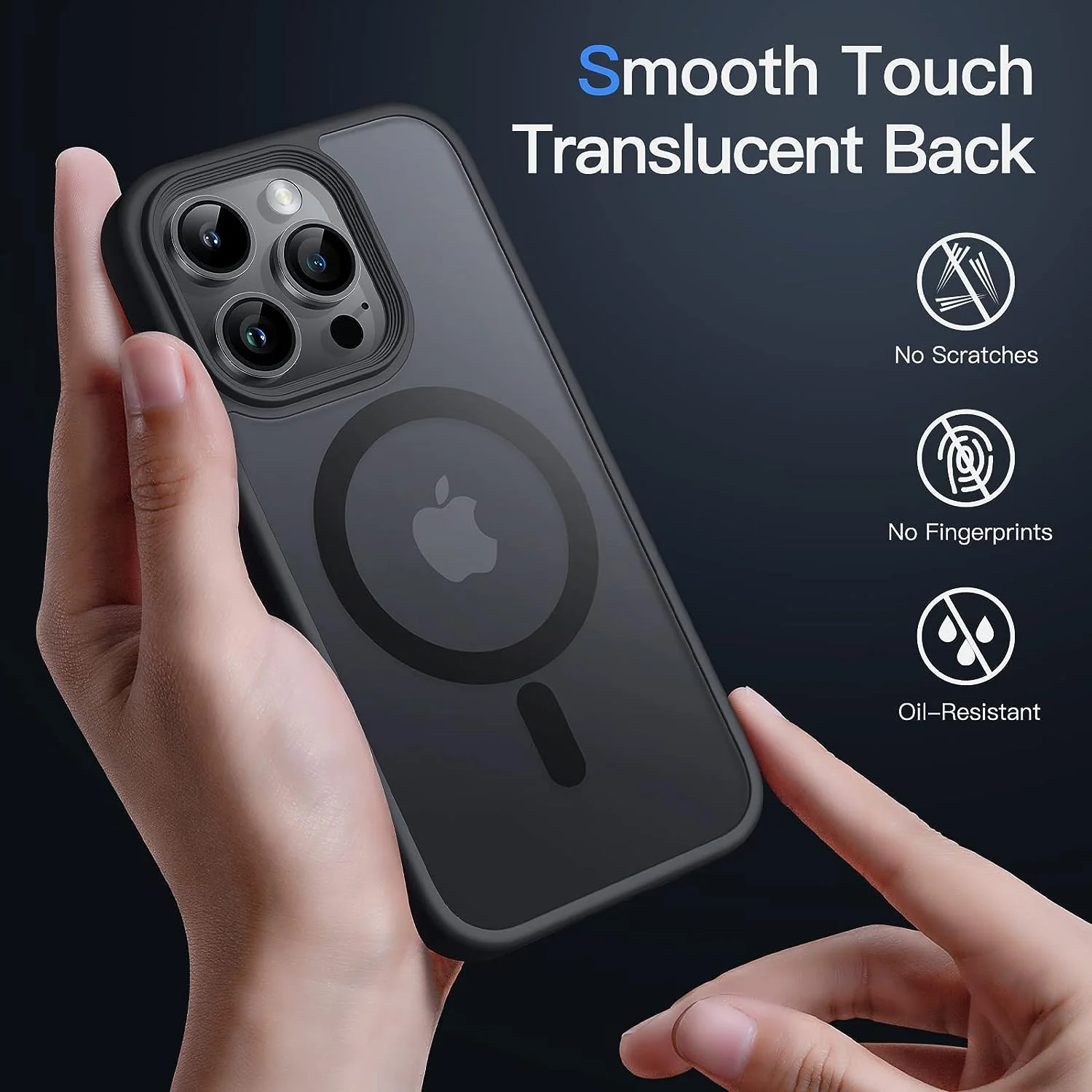 Tough On iPhone 15 Pro Max Case With MagSafe Matte Black - Image 3