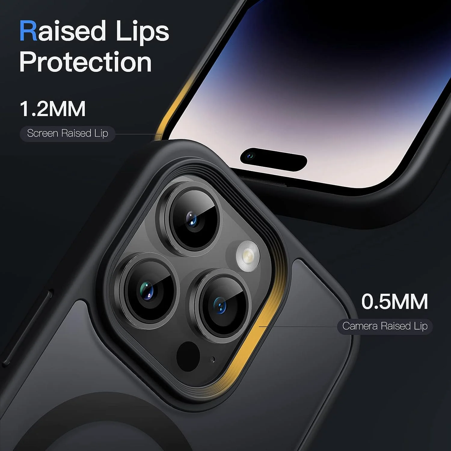 Tough On iPhone 15 Pro Max Case With MagSafe Matte Black - Image 5