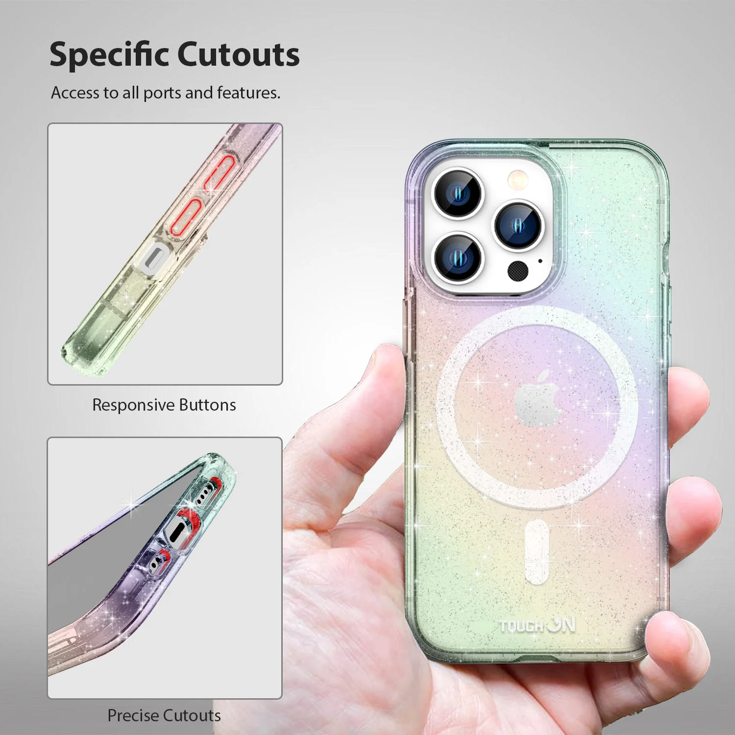 Tough On iPhone 15 Pro Max Clear Case with MagSafe - Image 17