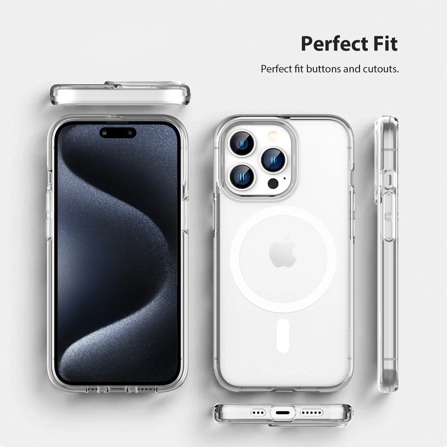 Tough On iPhone 15 Pro Max Clear Case with MagSafe - Image 23