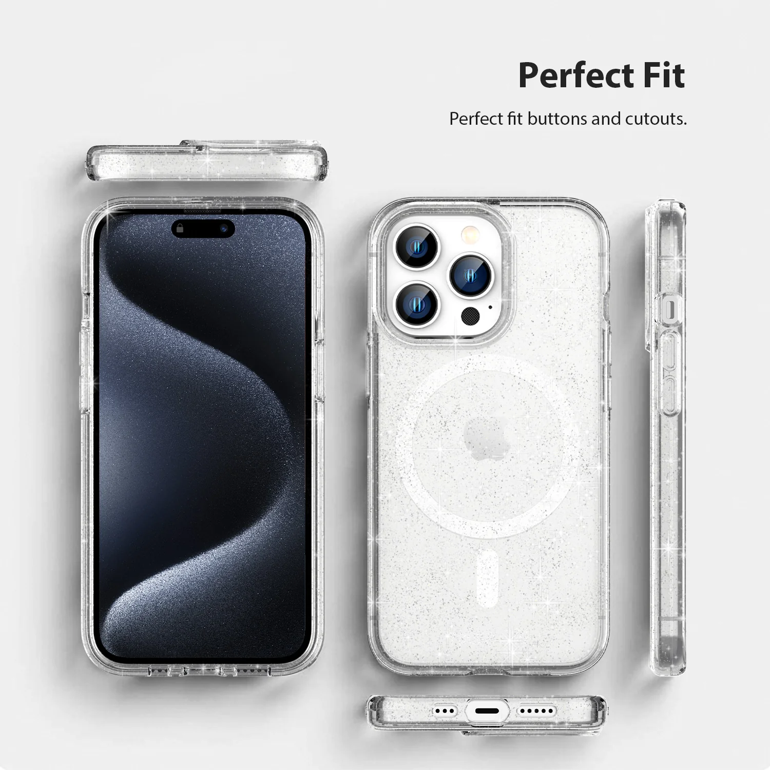 Tough On iPhone 15 Pro Max Clear Case with MagSafe - Image 3
