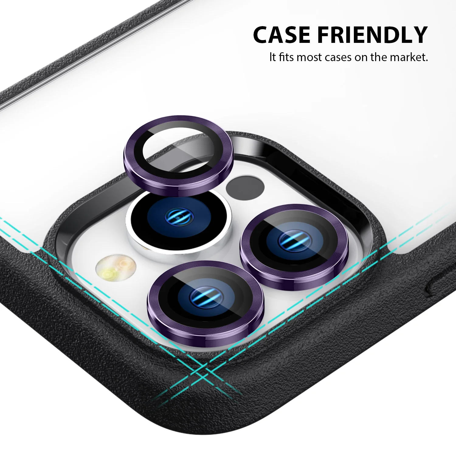 Tough On iPhone 15 Pro Max Rear Camera Protector Tempered Glass - Image 5