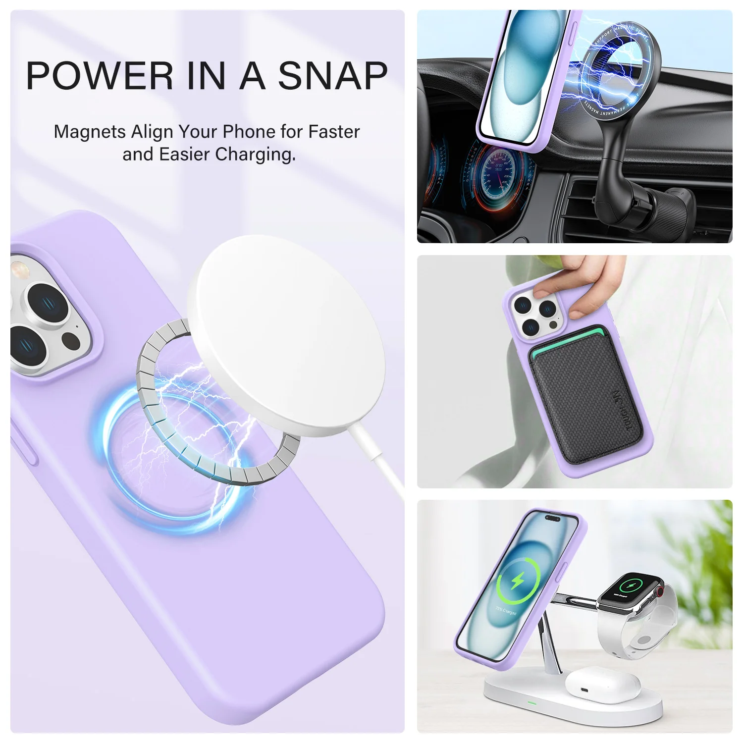 Tough On iPhone 15 Pro Max Strong Liquid Silicone Case with Magsafe - Image 10