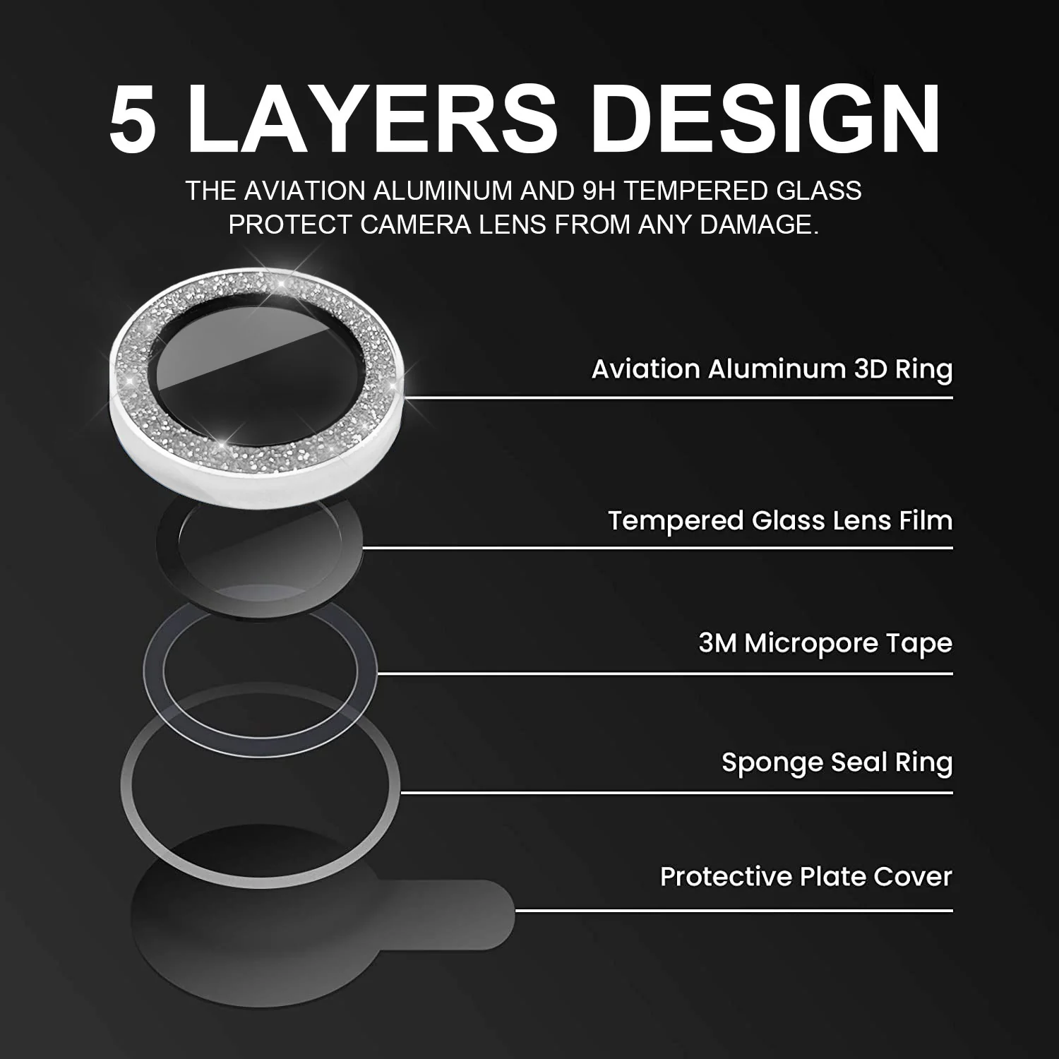 Tough On iPhone 15 Pro Rear Camera Protector Tempered Glass - Image 10