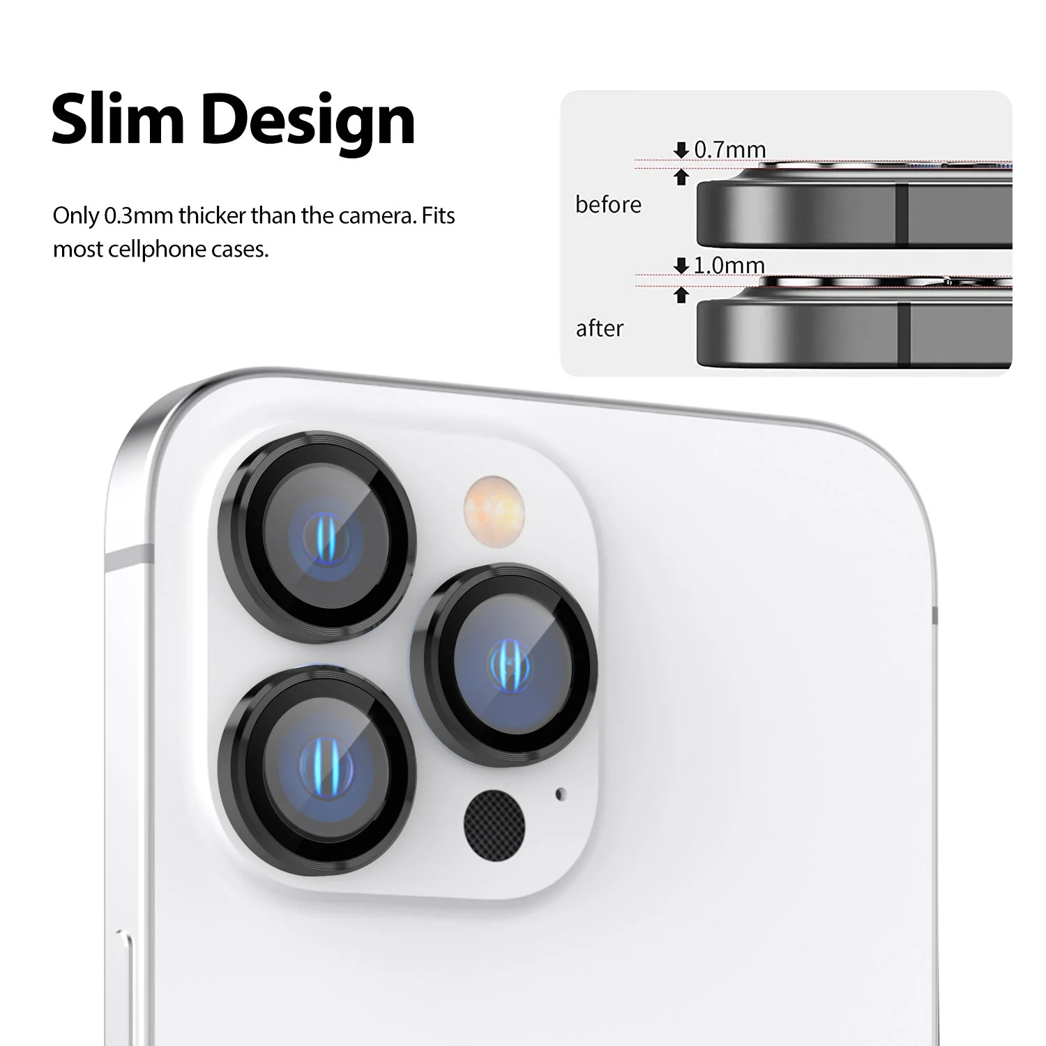 Tough On iPhone 15 Pro Rear Camera Protector Tempered Glass - Image 16