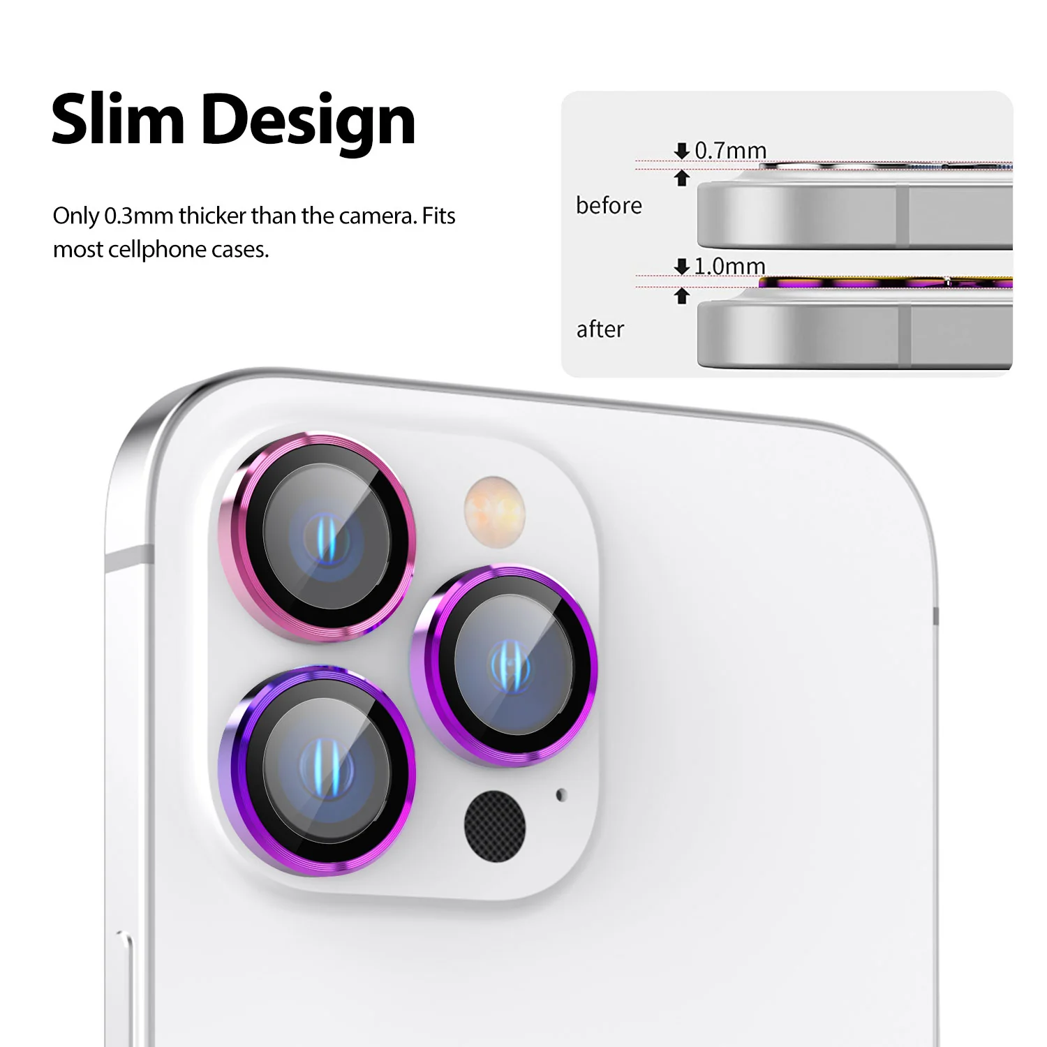 Tough On iPhone 15 Pro Rear Camera Protector Tempered Glass - Image 23