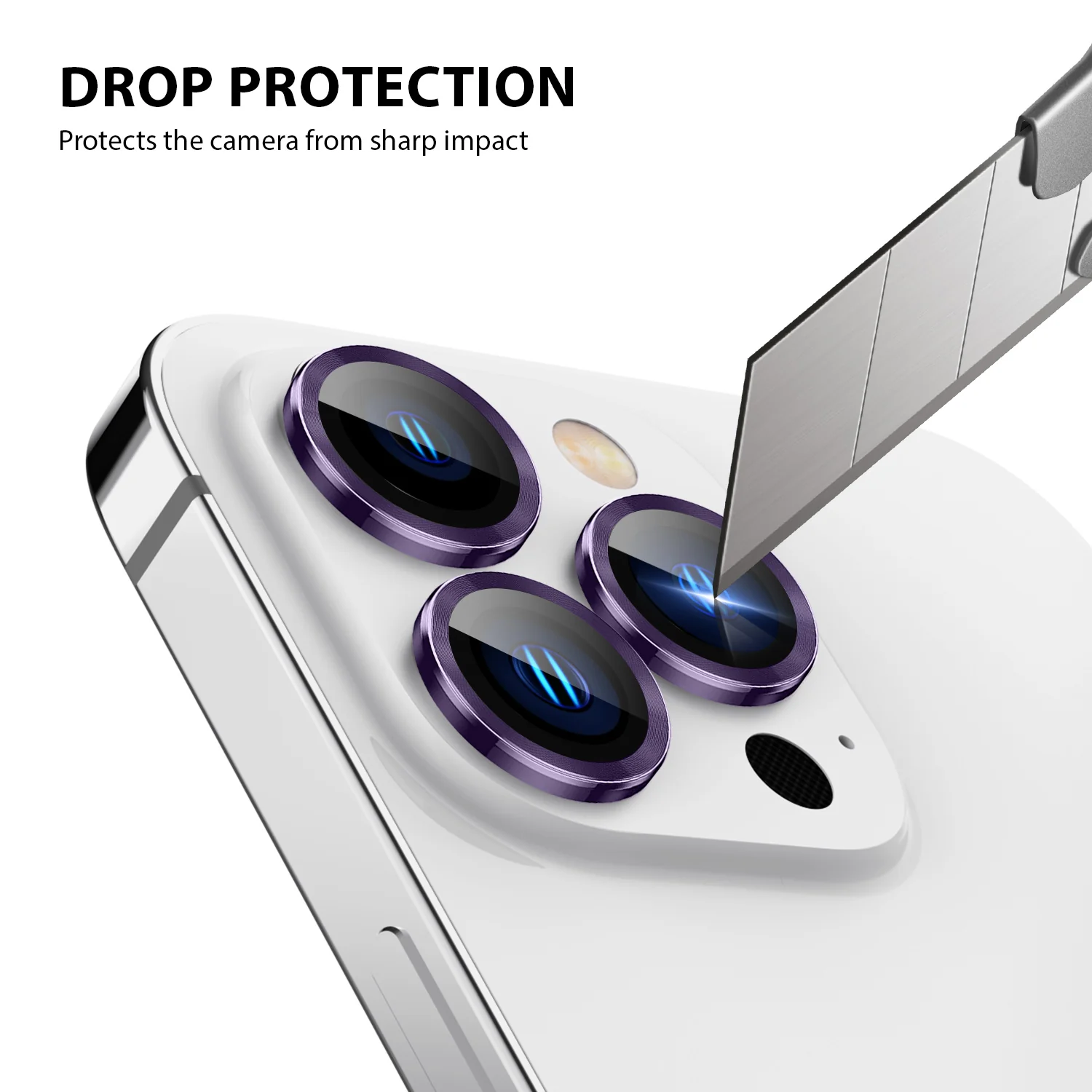 Tough On iPhone 15 Pro Rear Camera Protector Tempered Glass - Image 4