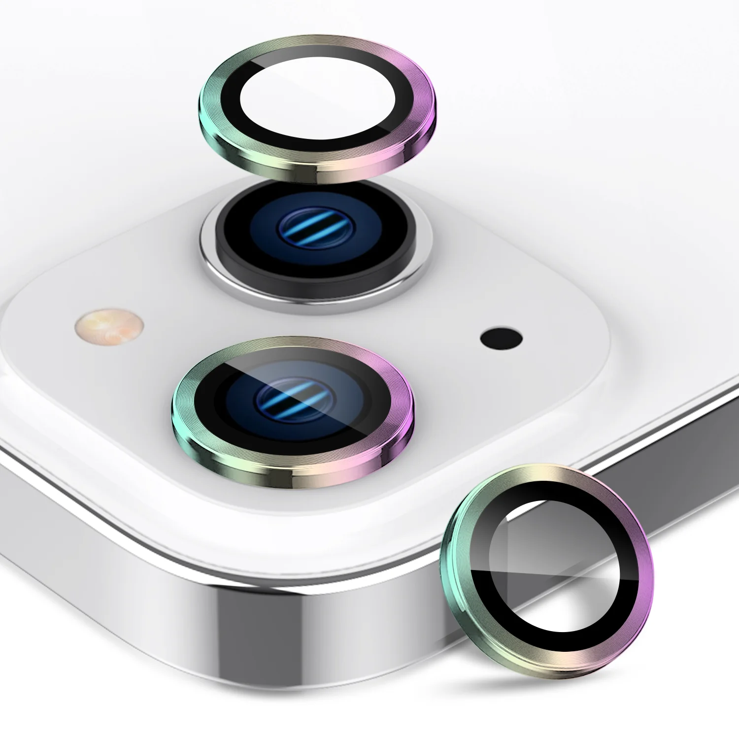 Tough On iPhone 15 Camera lens Protector Tempered Glass Individual Ring - Image 11