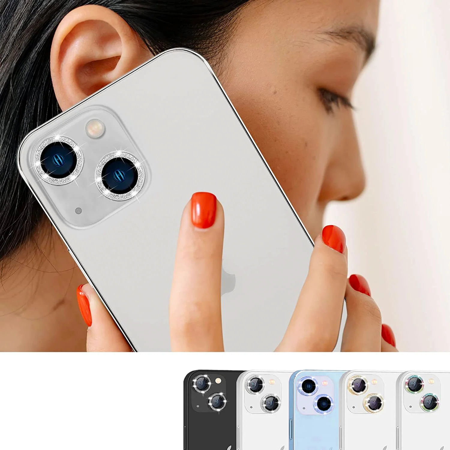 Tough On iPhone 15 Camera lens Protector Tempered Glass Individual Ring - Image 26