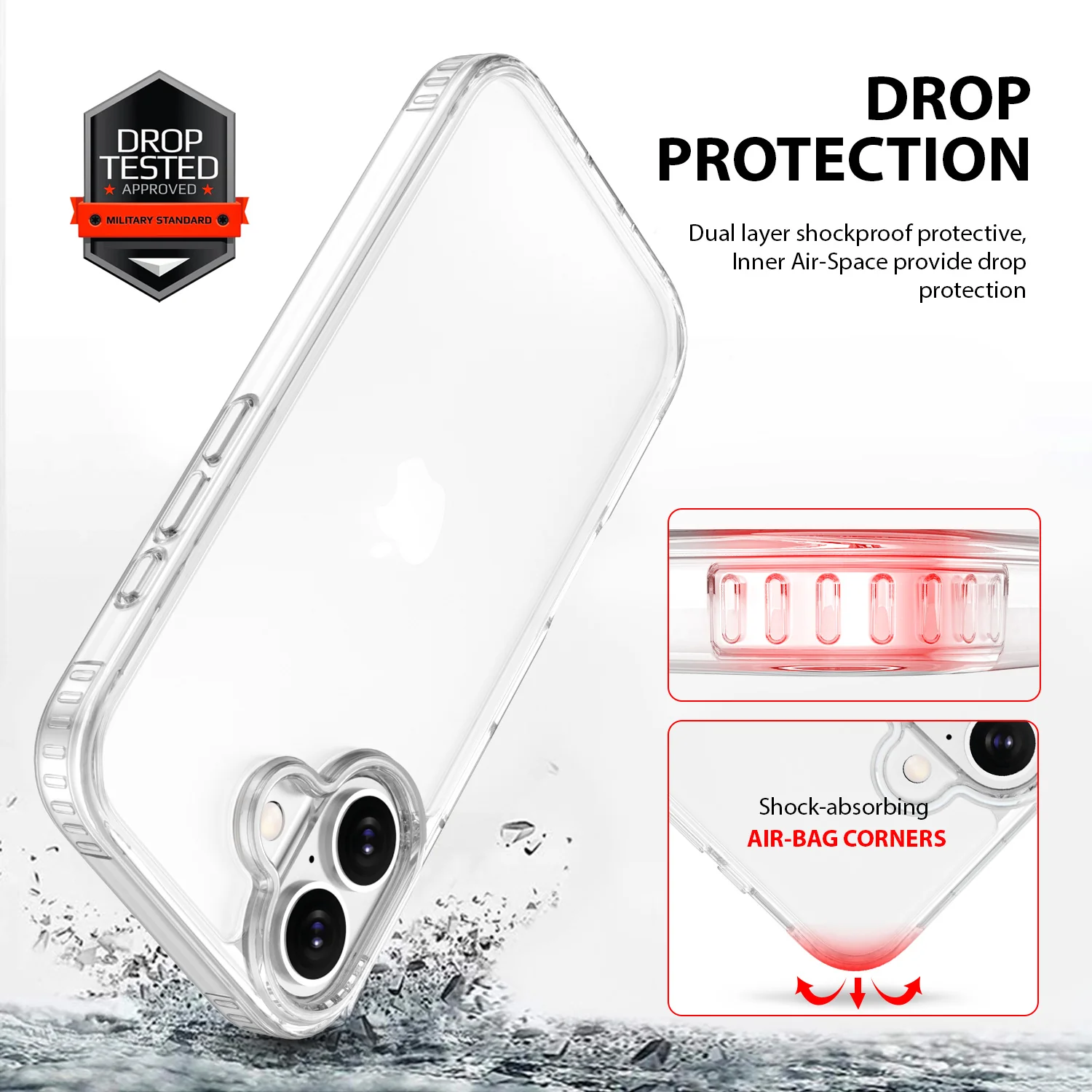 Tough On iPhone 16 Case Clear Air - Image 3