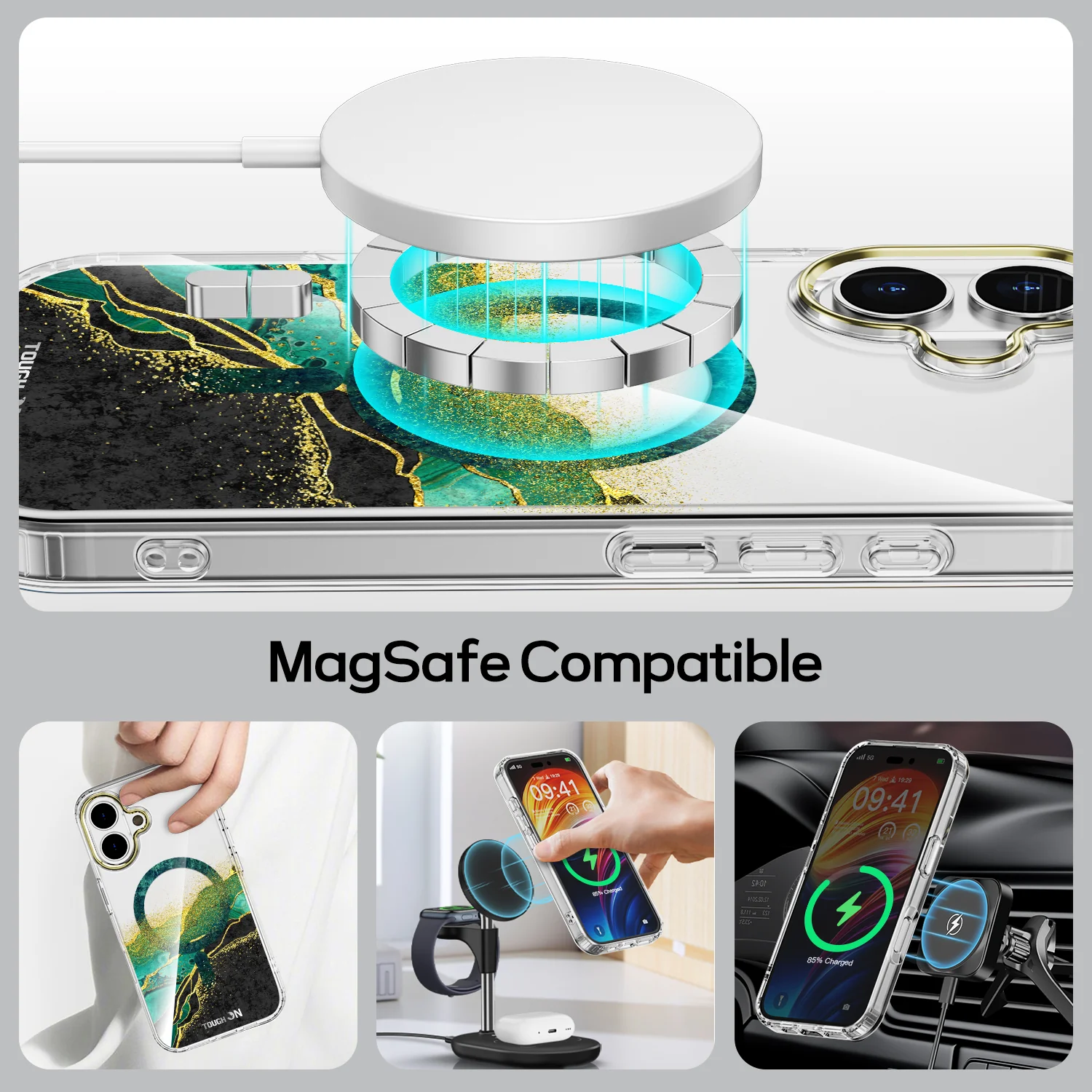 Tough On iPhone 16 Case Emerald With MagSafe - Image 11