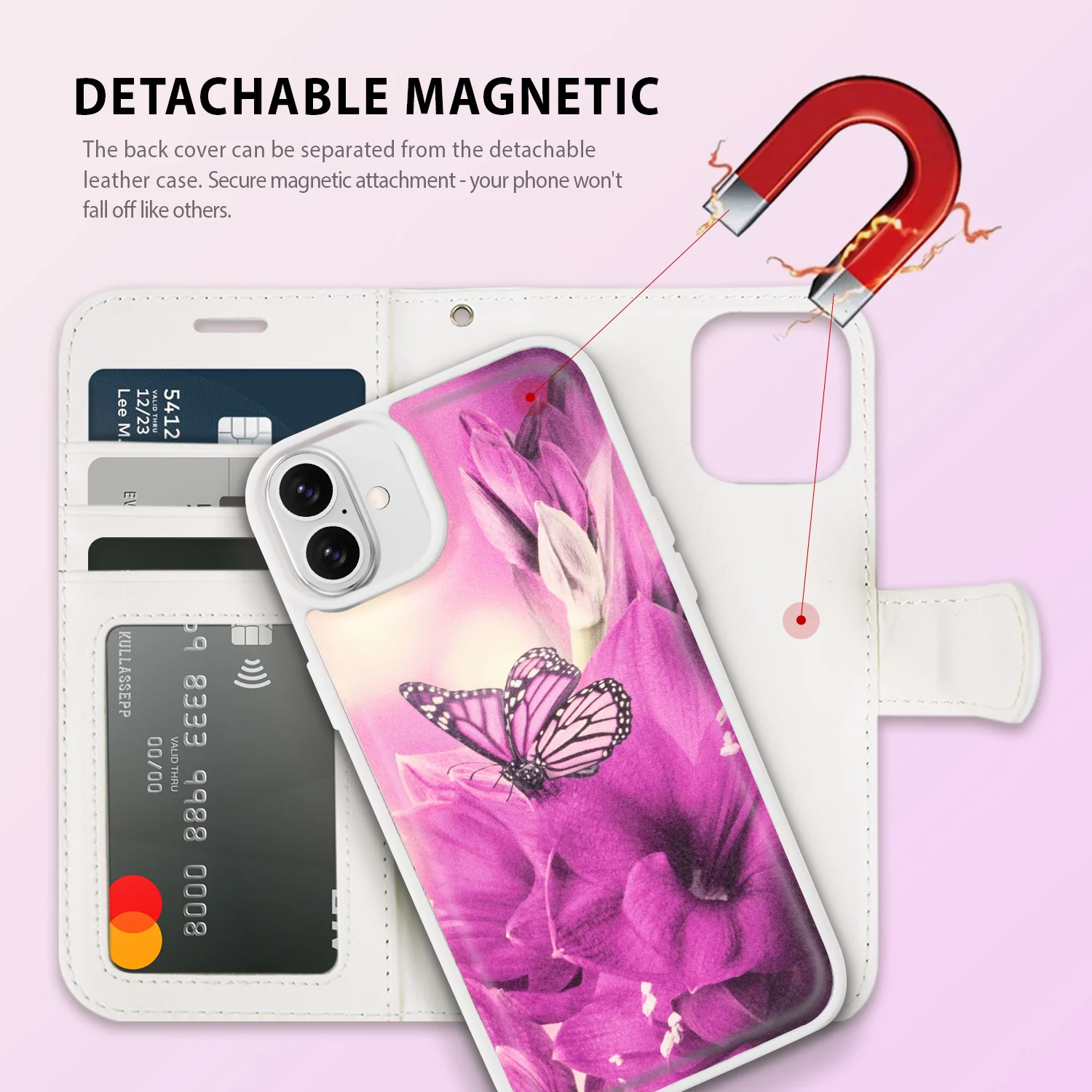 Tough On iPhone 16 Case Magnetic Detachable Leather - Image 28