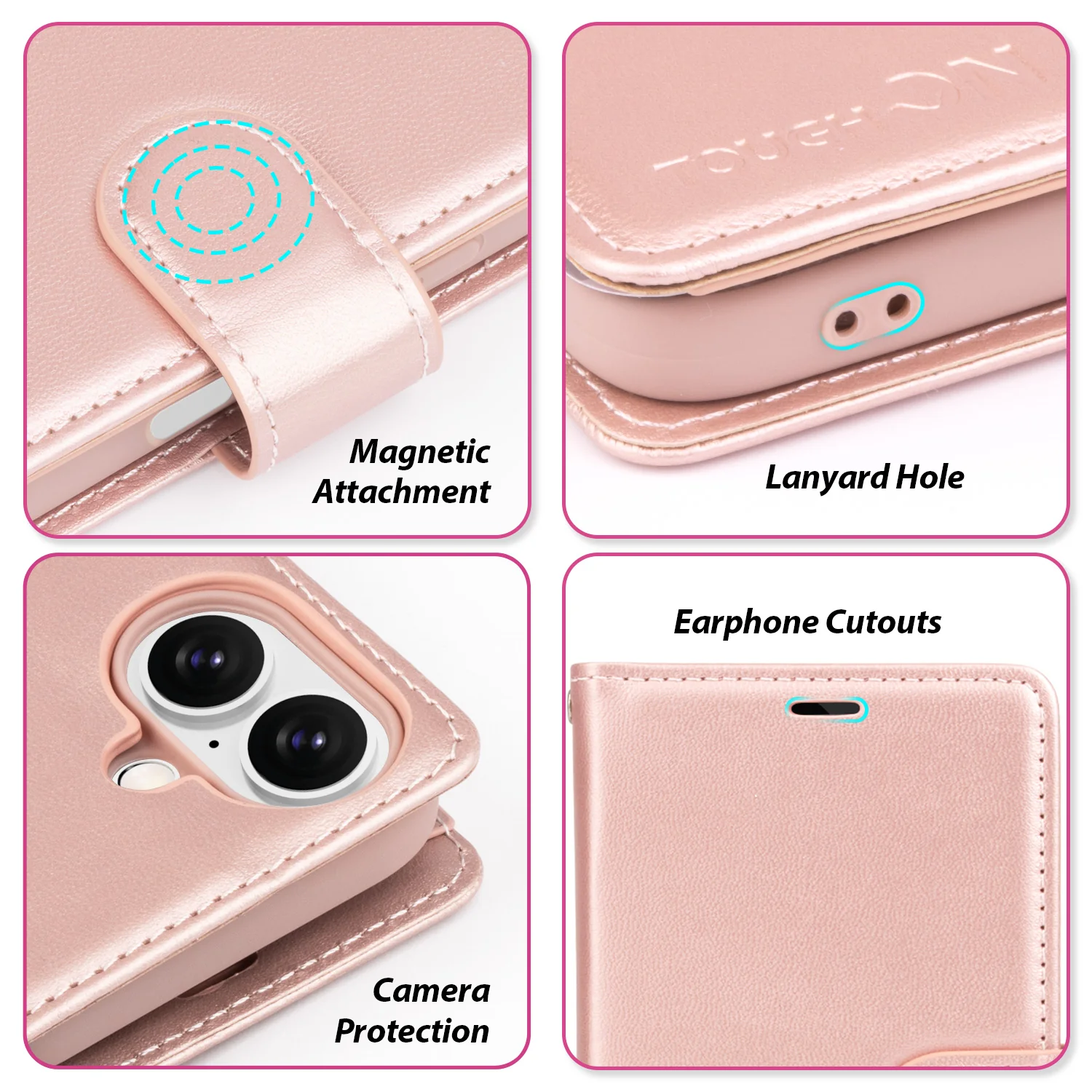 Tough On iPhone 16 Flip Wallet Leather Case - Image 12