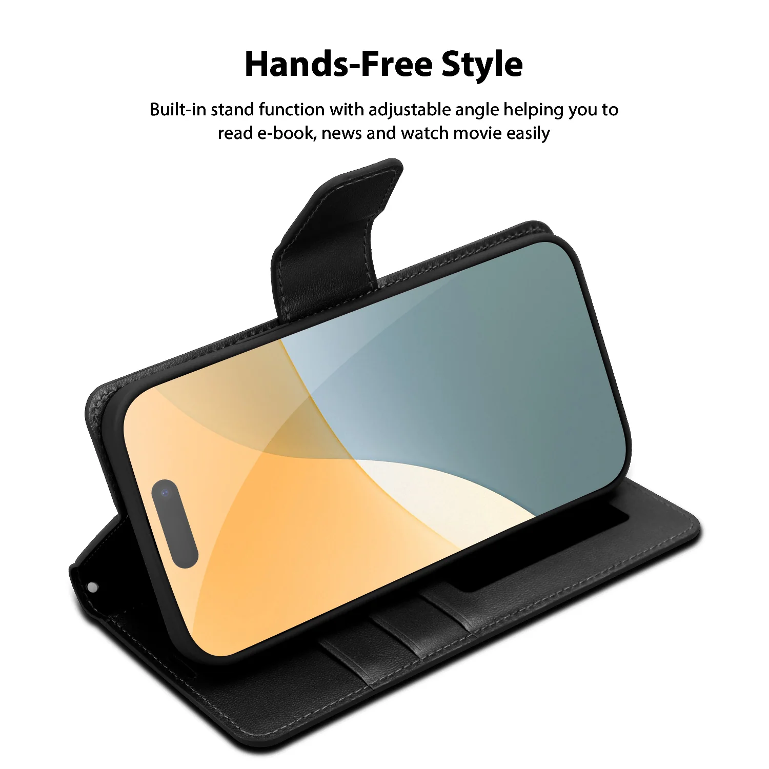 Tough On iPhone 16 Flip Wallet Leather Case - Image 3
